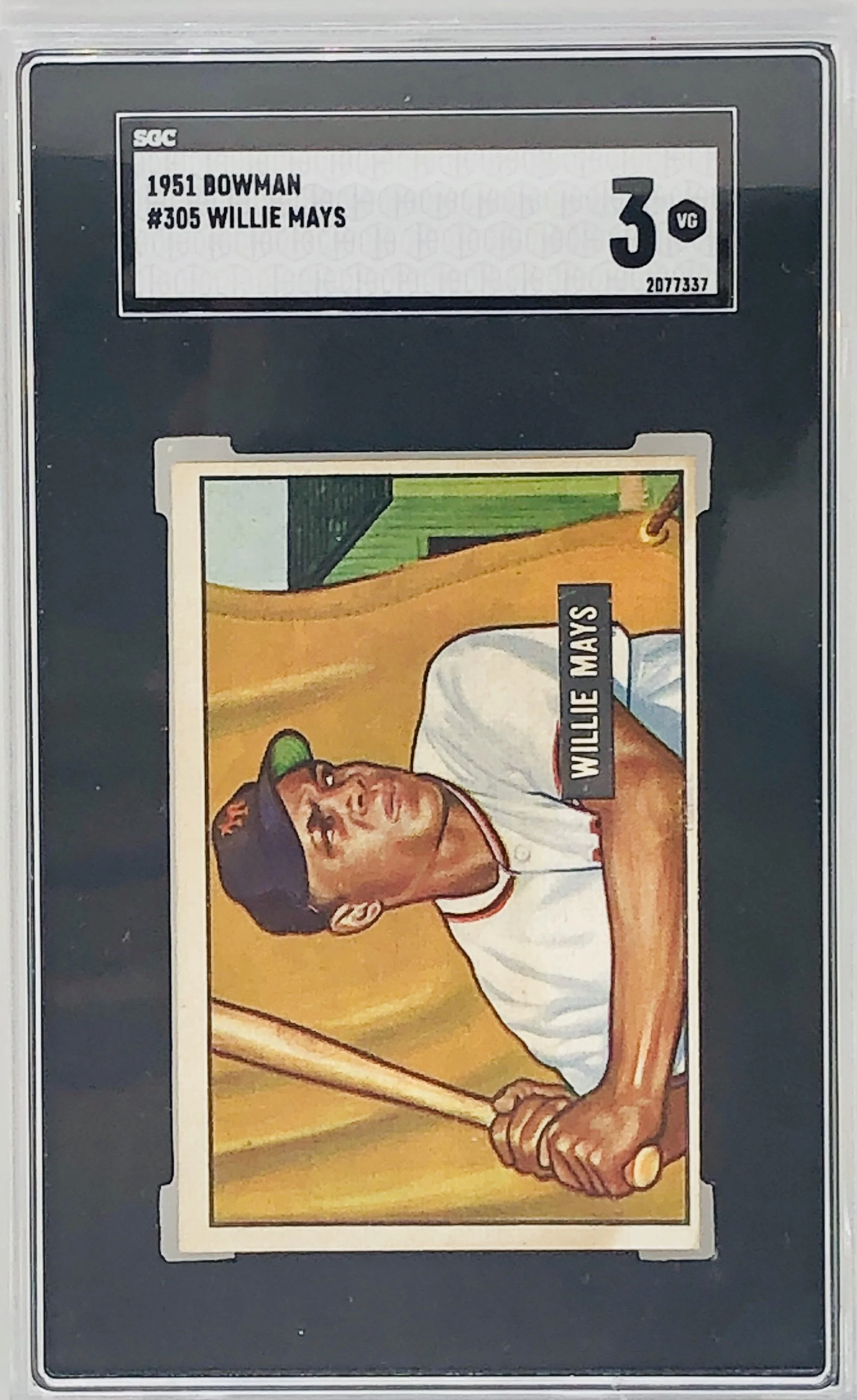 1951 Bowman Willie Mays Rookie Card RC SGC 3
