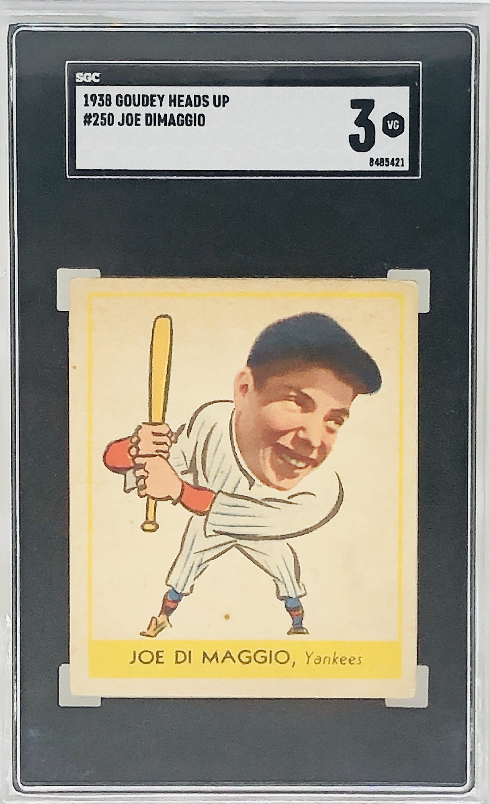 1938 Goudey #250 Joe DiMaggio SGC 3