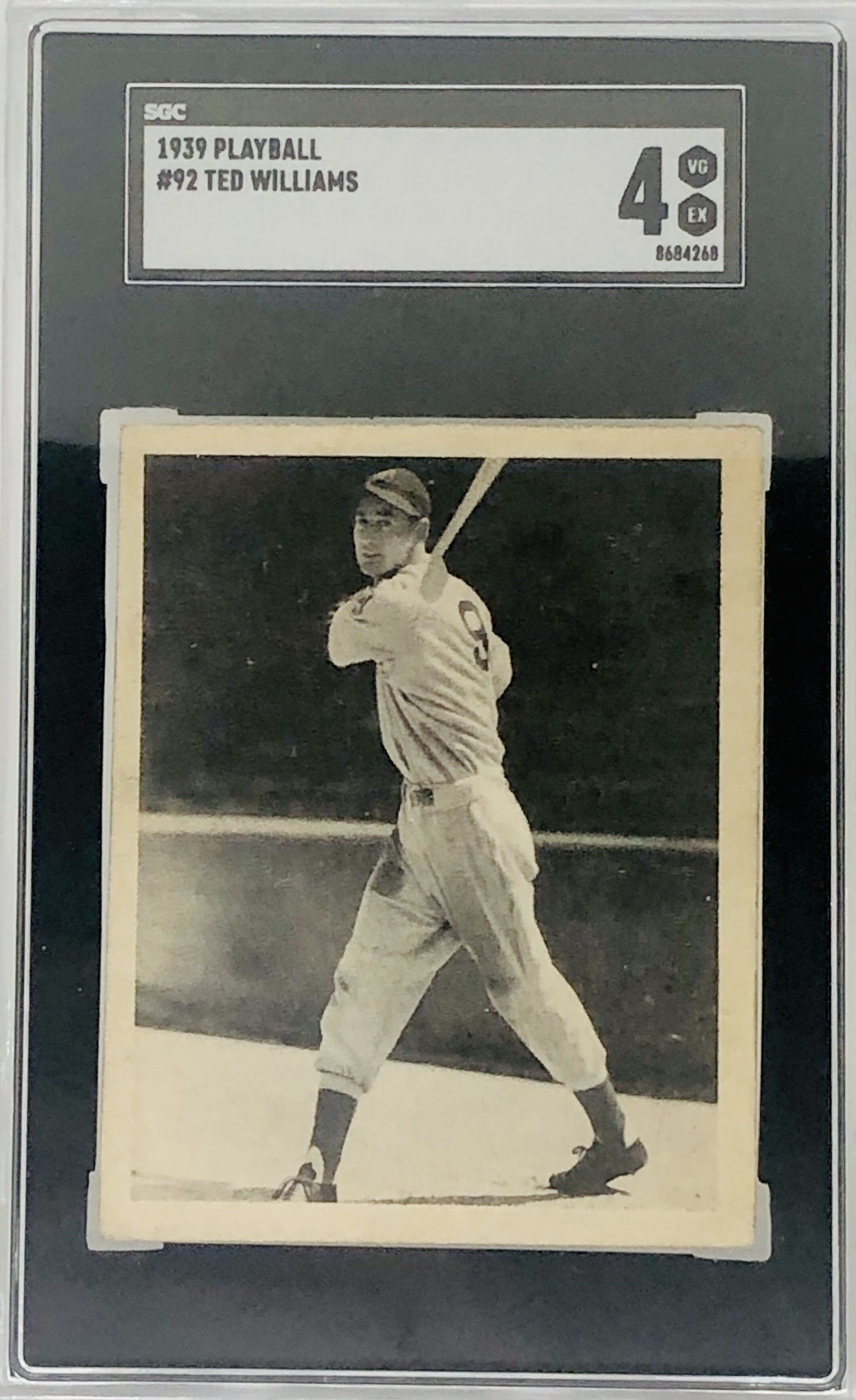 1939 Playball #92 Ted Williams RC SGC 4