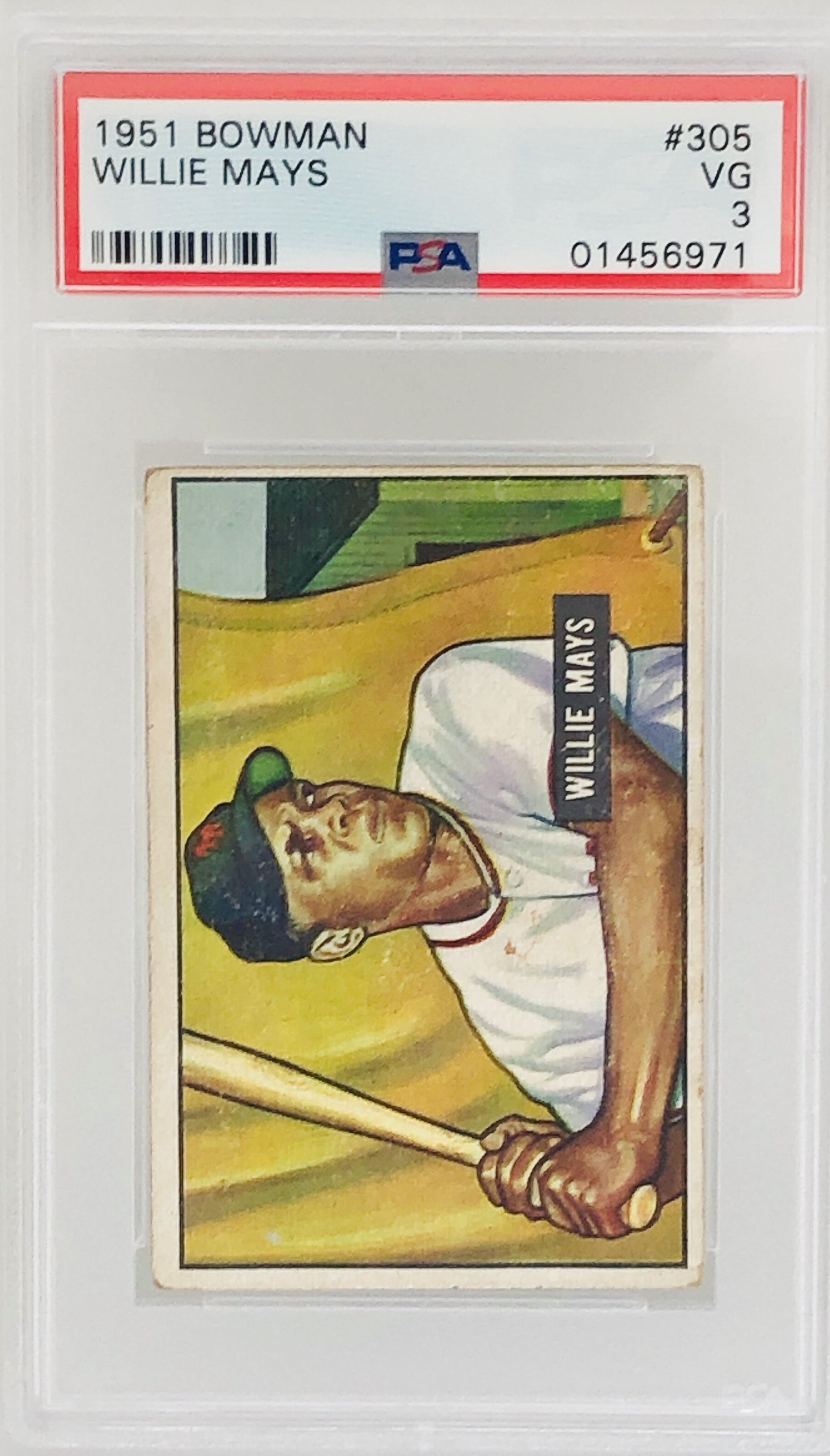 1951 Bowman Willie Mays Rookie Card RC PSA 3