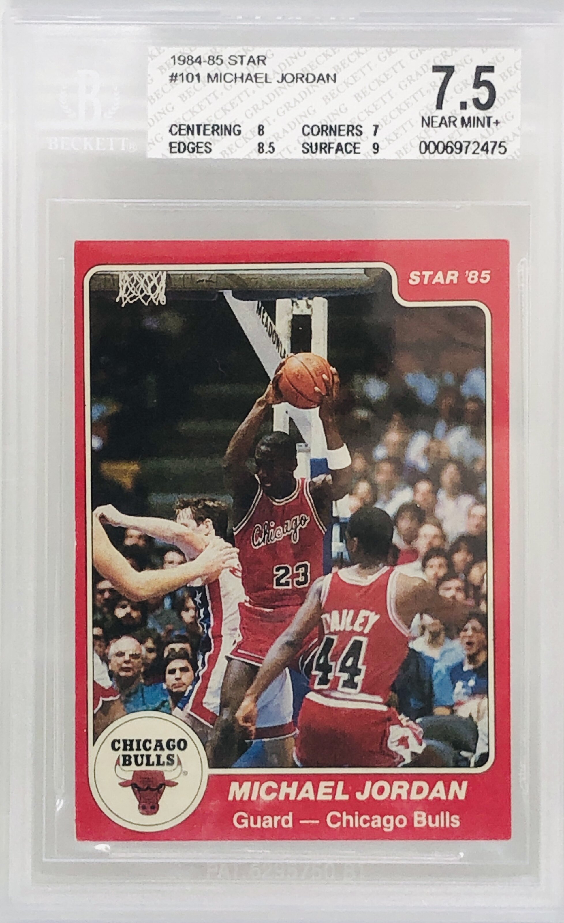 1984-85 Star Michael Jordan XRC #101 BGS 7.5