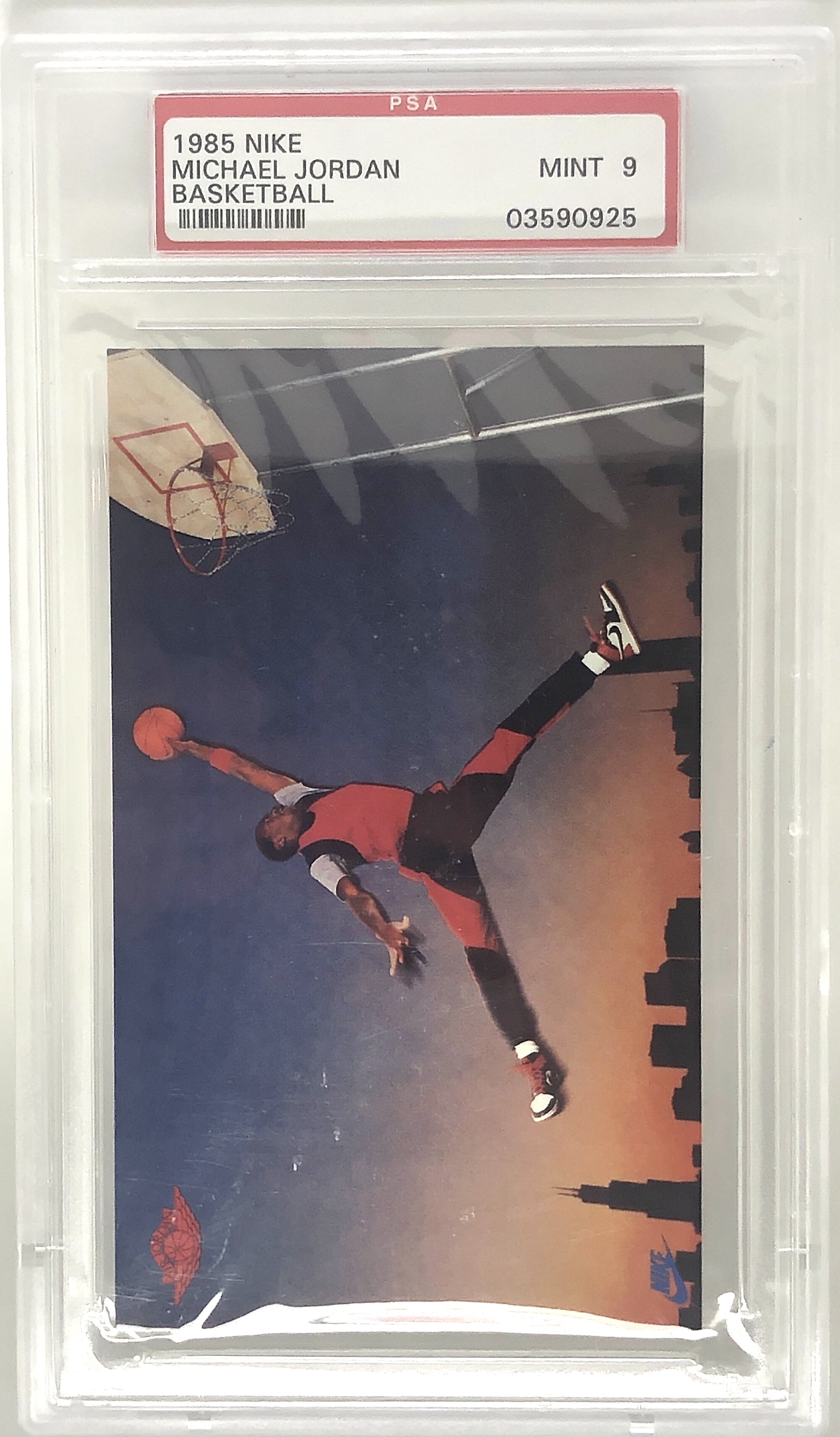 1985 Nike Promo Michael Jordan Rookie Card RC PSA 9