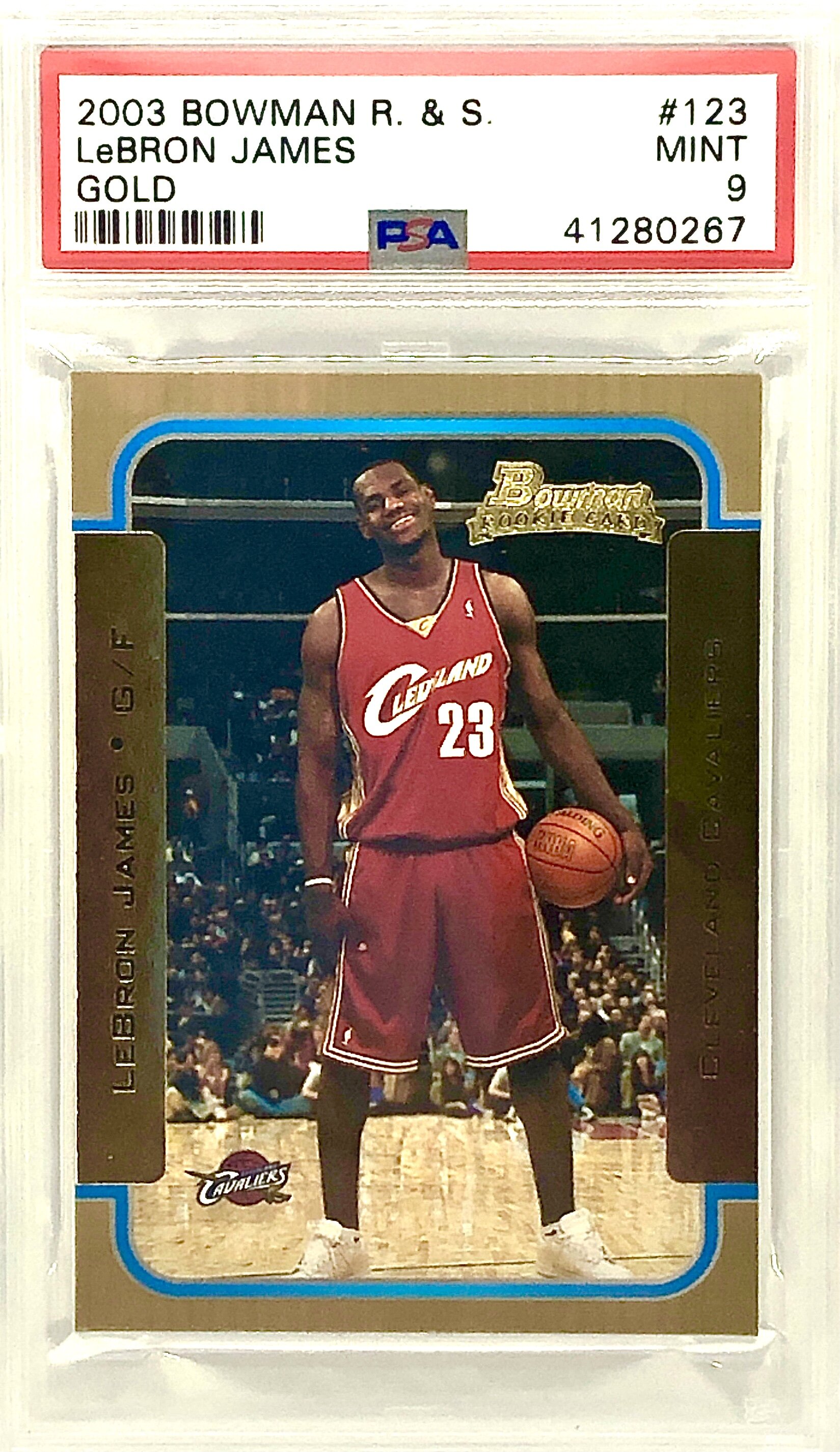 2003 Bowman Gold LeBron James RC PSA 9