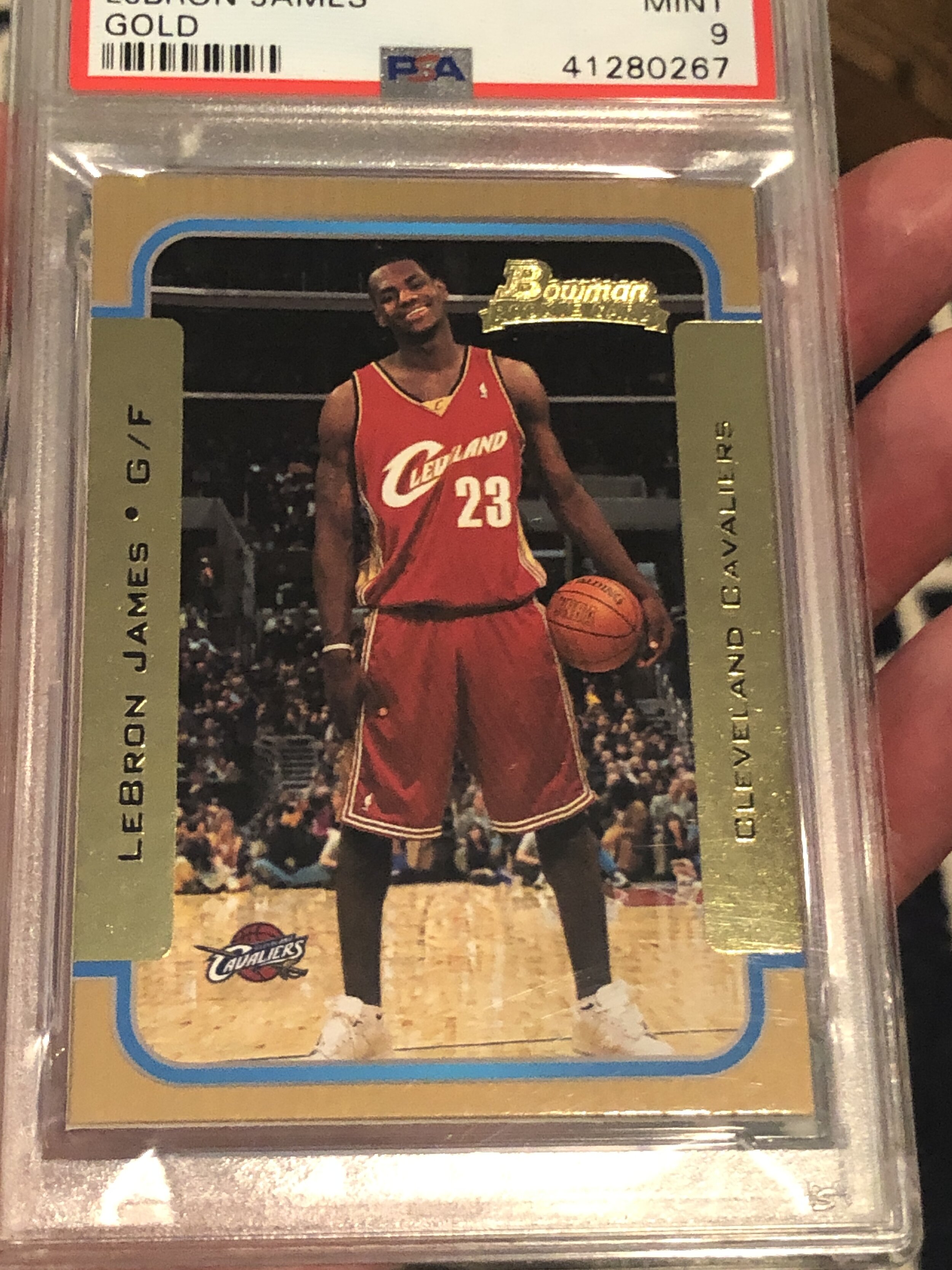 2003 Bowman Gold LeBron James RC PSA 9