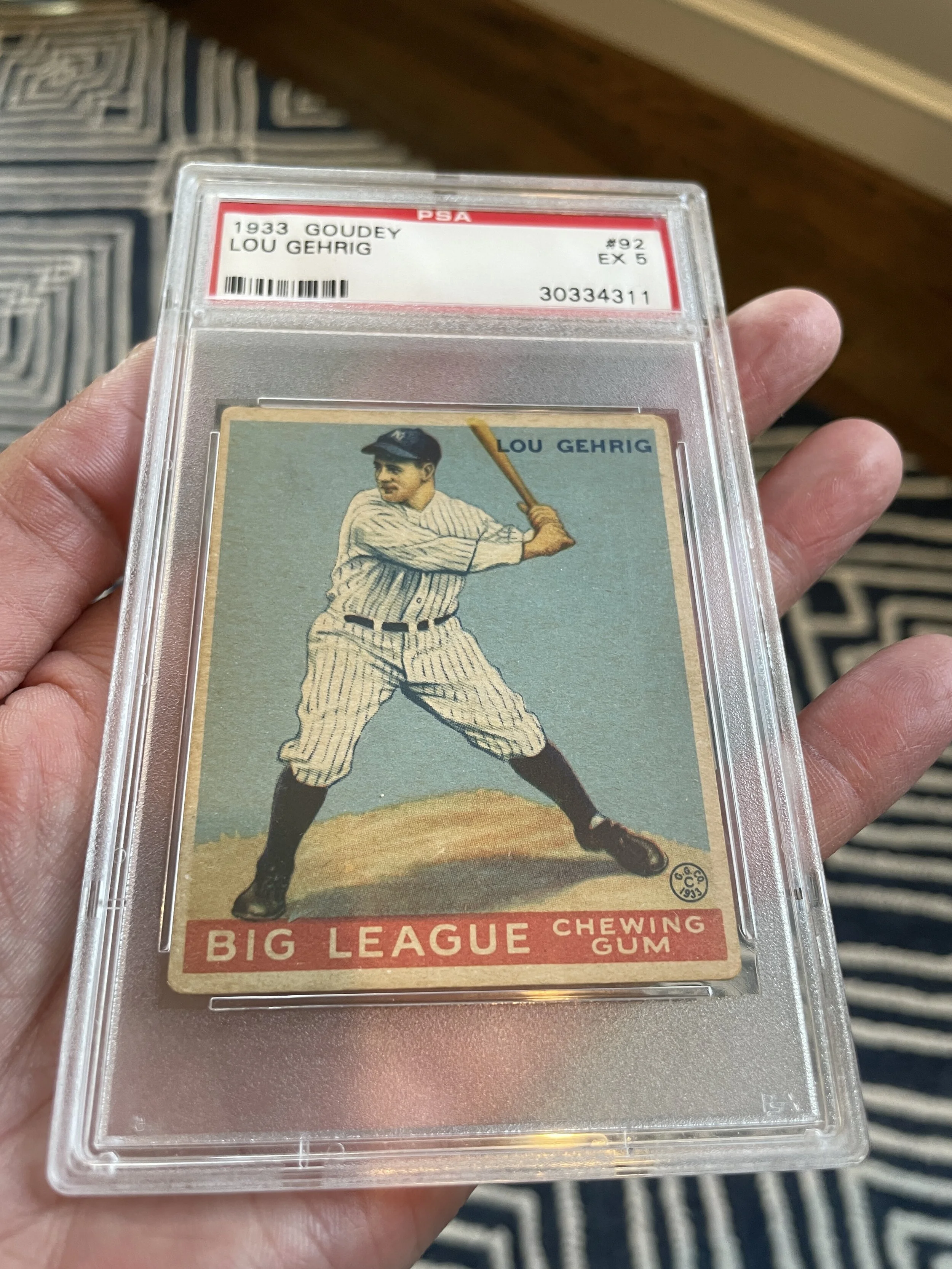 1933 Goudey Lou Gehrig #92 PSA 5