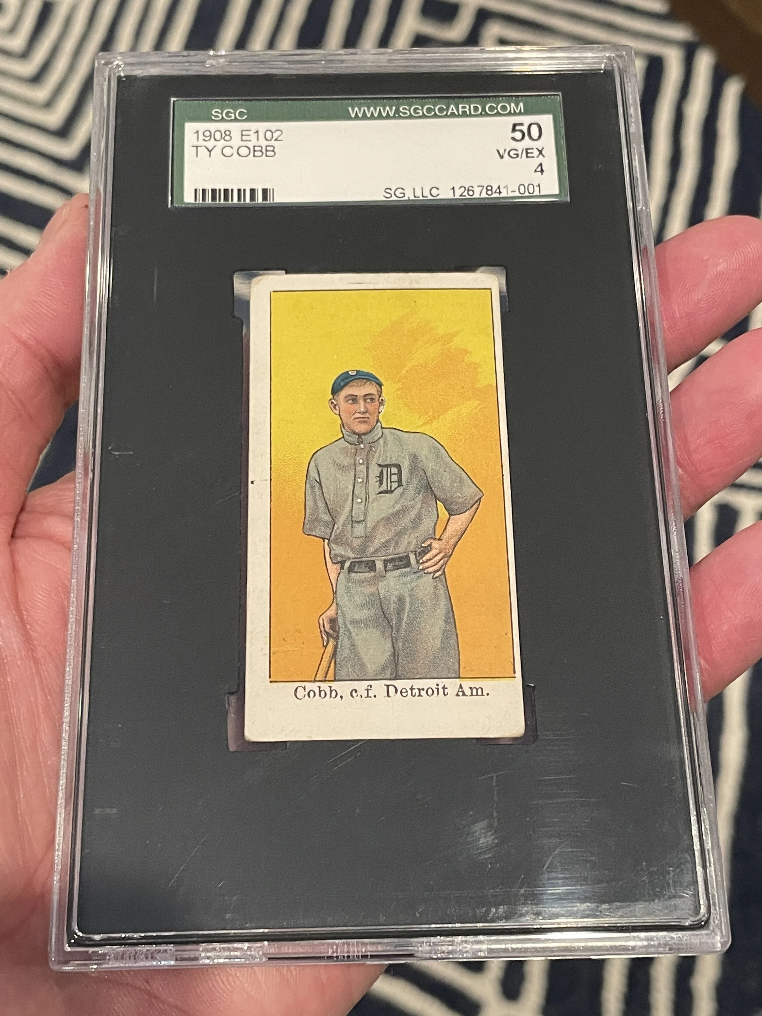 1908 Anonymous E102 Ty Cobb SGC 4
