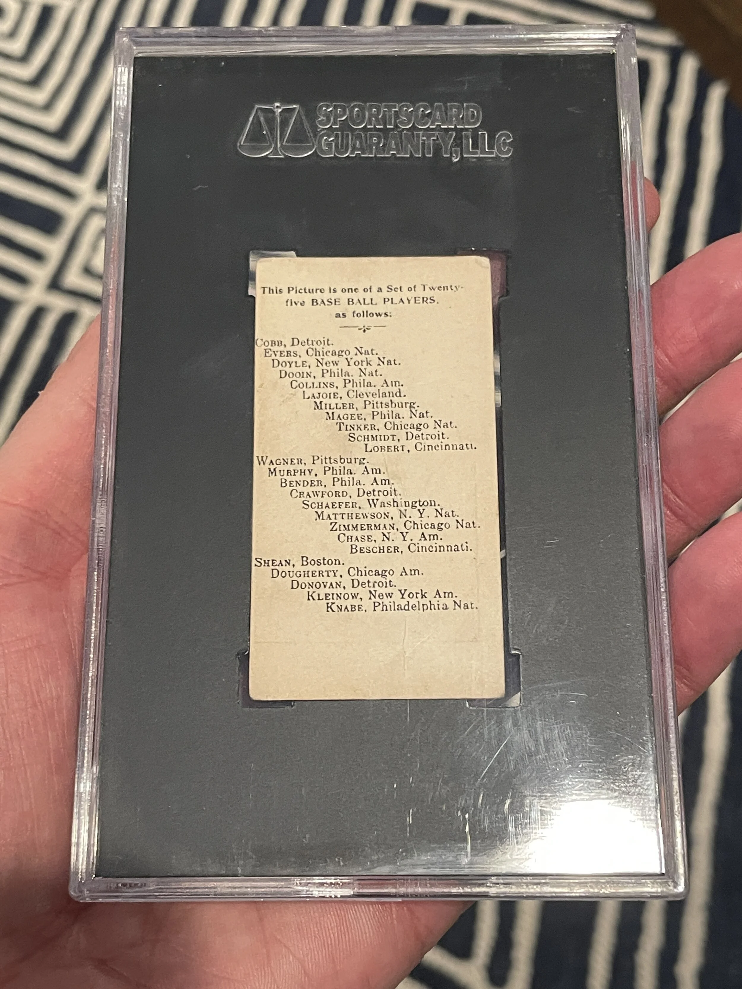 1908 Anonymous E102 Ty Cobb SGC 4