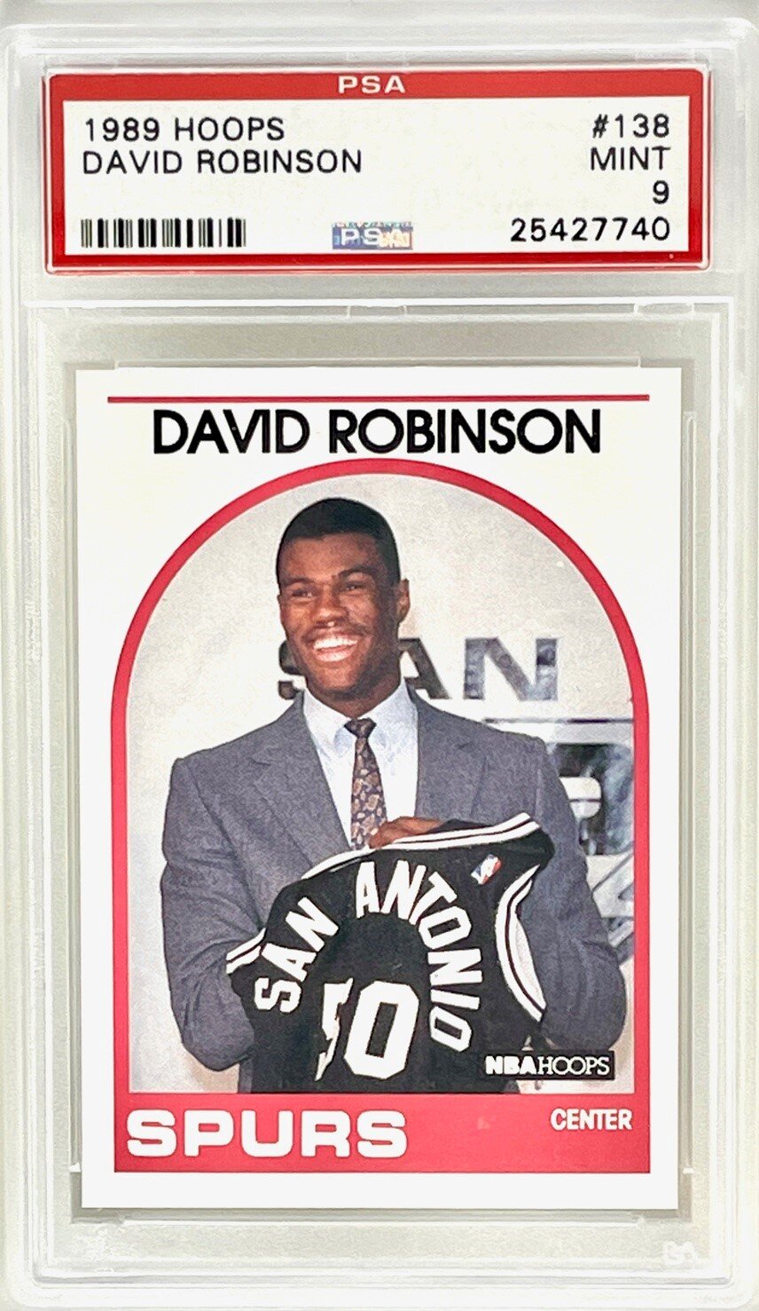 1989 Hoops David Robinson RC #138 PSA 9 MINT