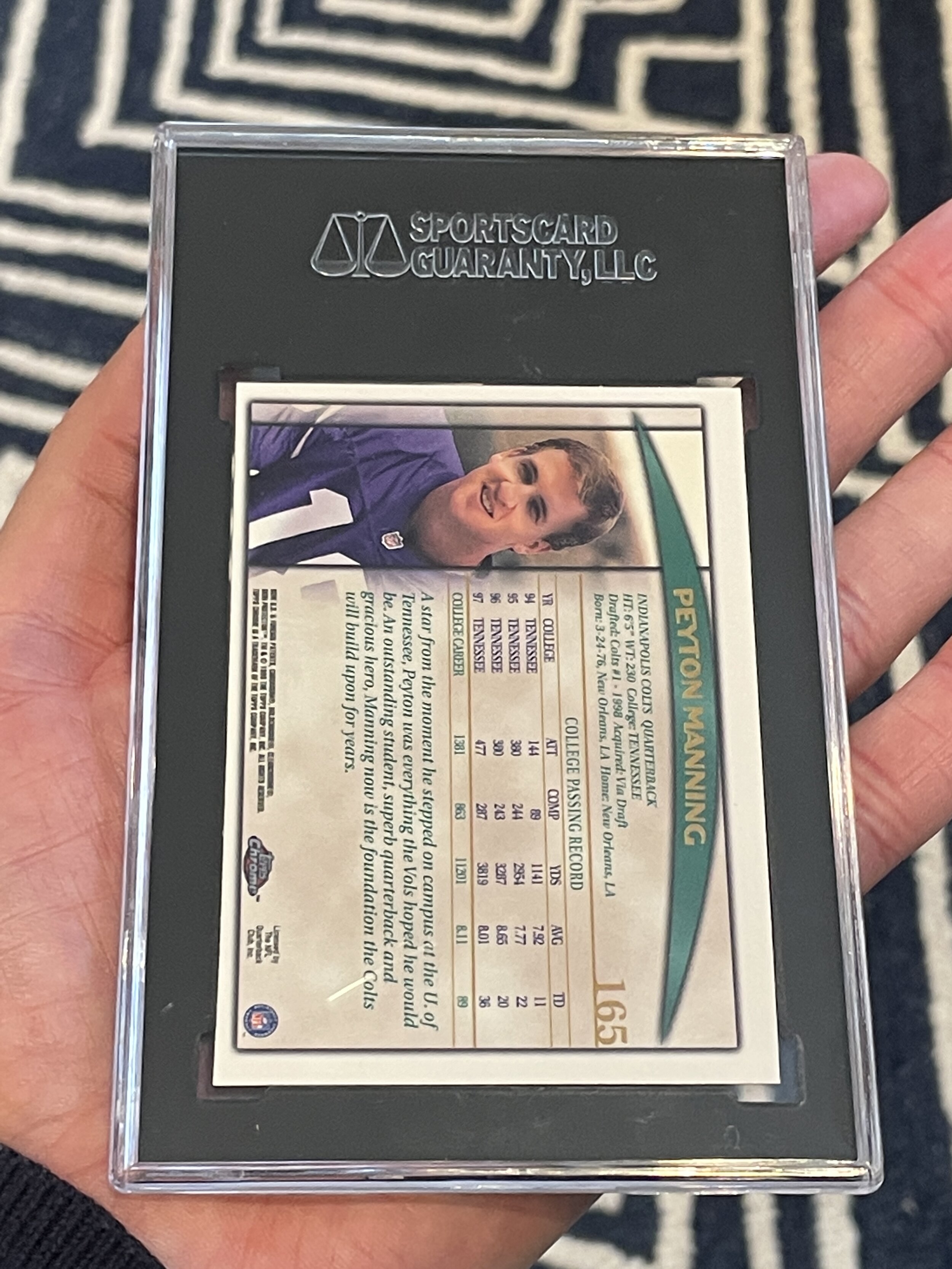 1998 Topps Chrome Peyton Manning