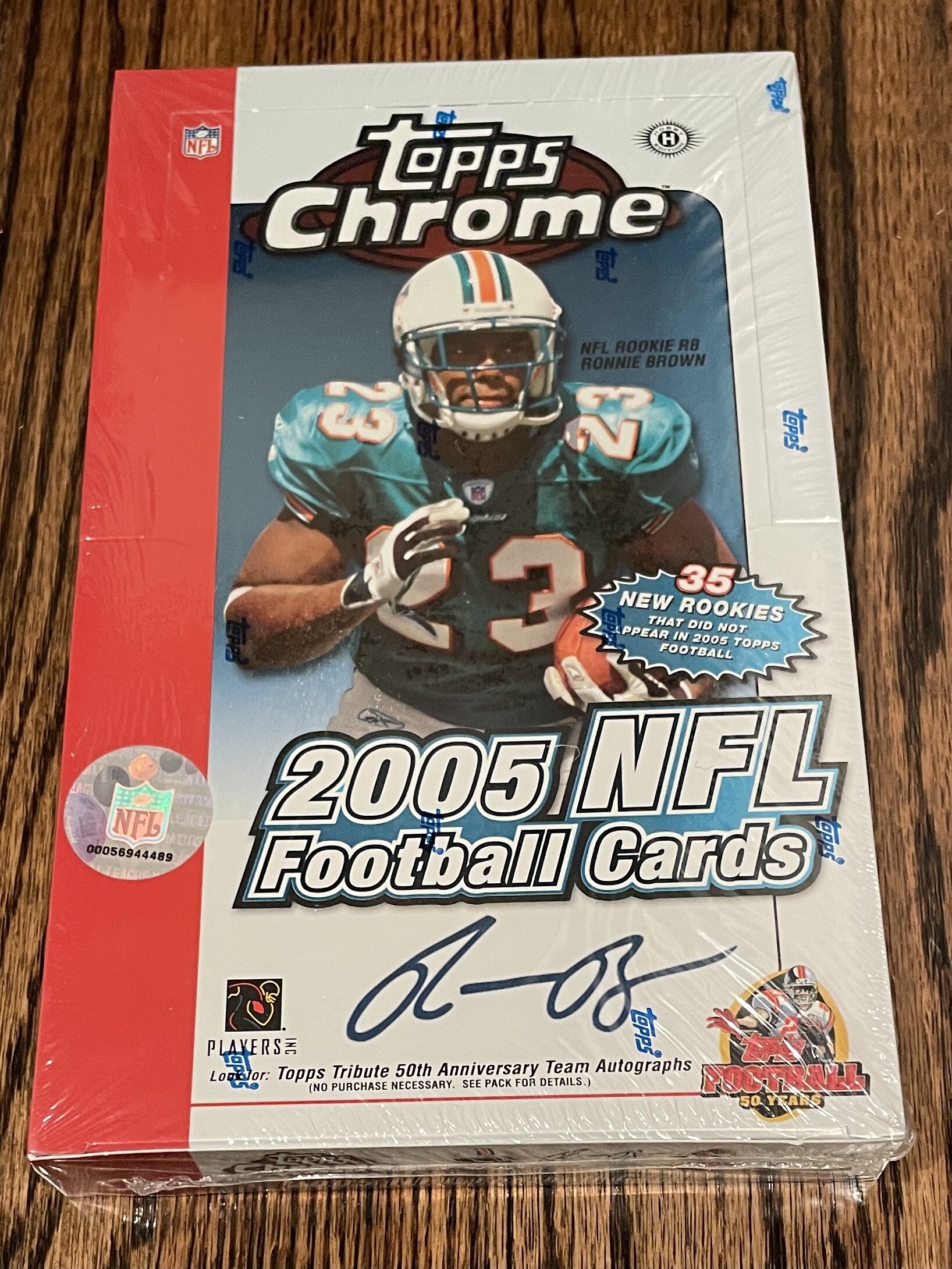 2005 Topps Chrome Football Box - Sealed