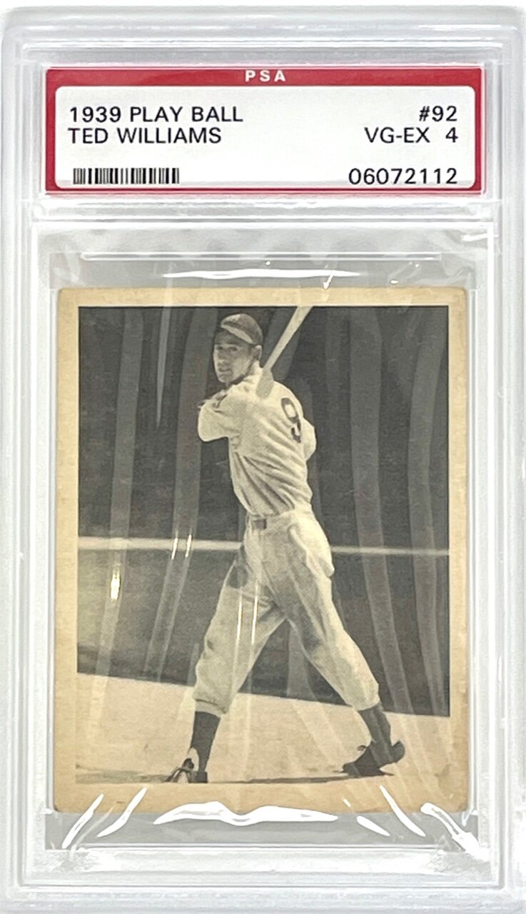 1939 Play Ball Ted Williams RC PSA 4