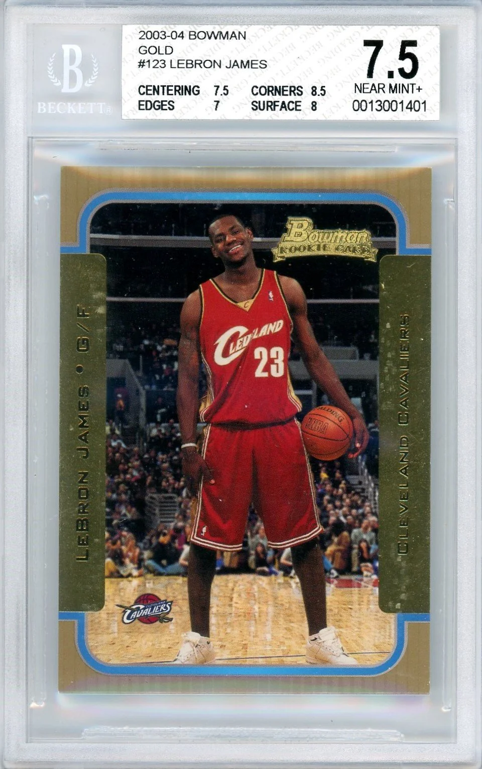 2003-04 Bowman Gold LeBron James BGS 75 f.jpg