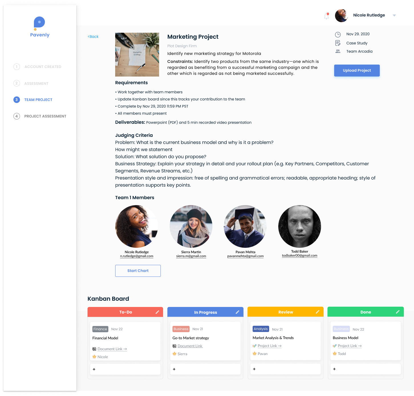 Team Project: Learn about the project details and meet team members.