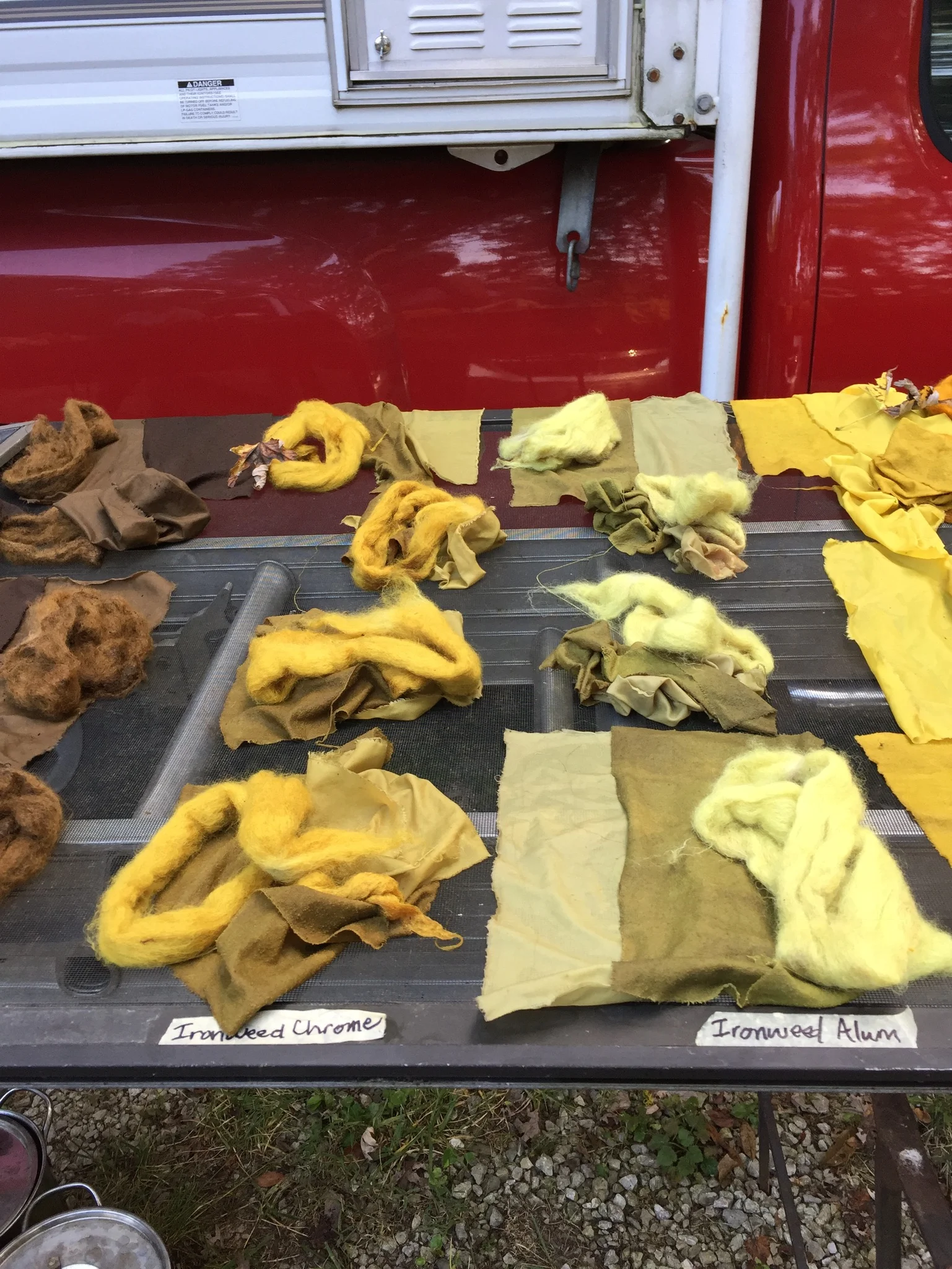 Title  Yellow Dyes made from Organic Material (don't ask)