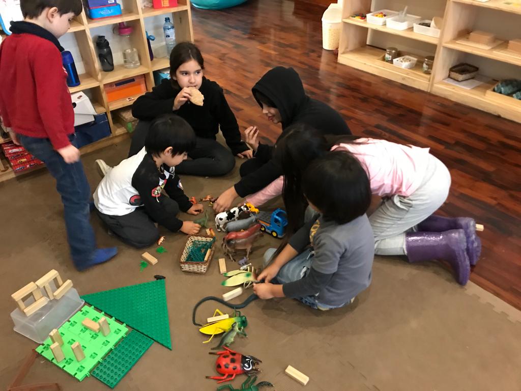 Momento espontáneo en el que algunas Discovery se sentaron a jugar con los Explorer.