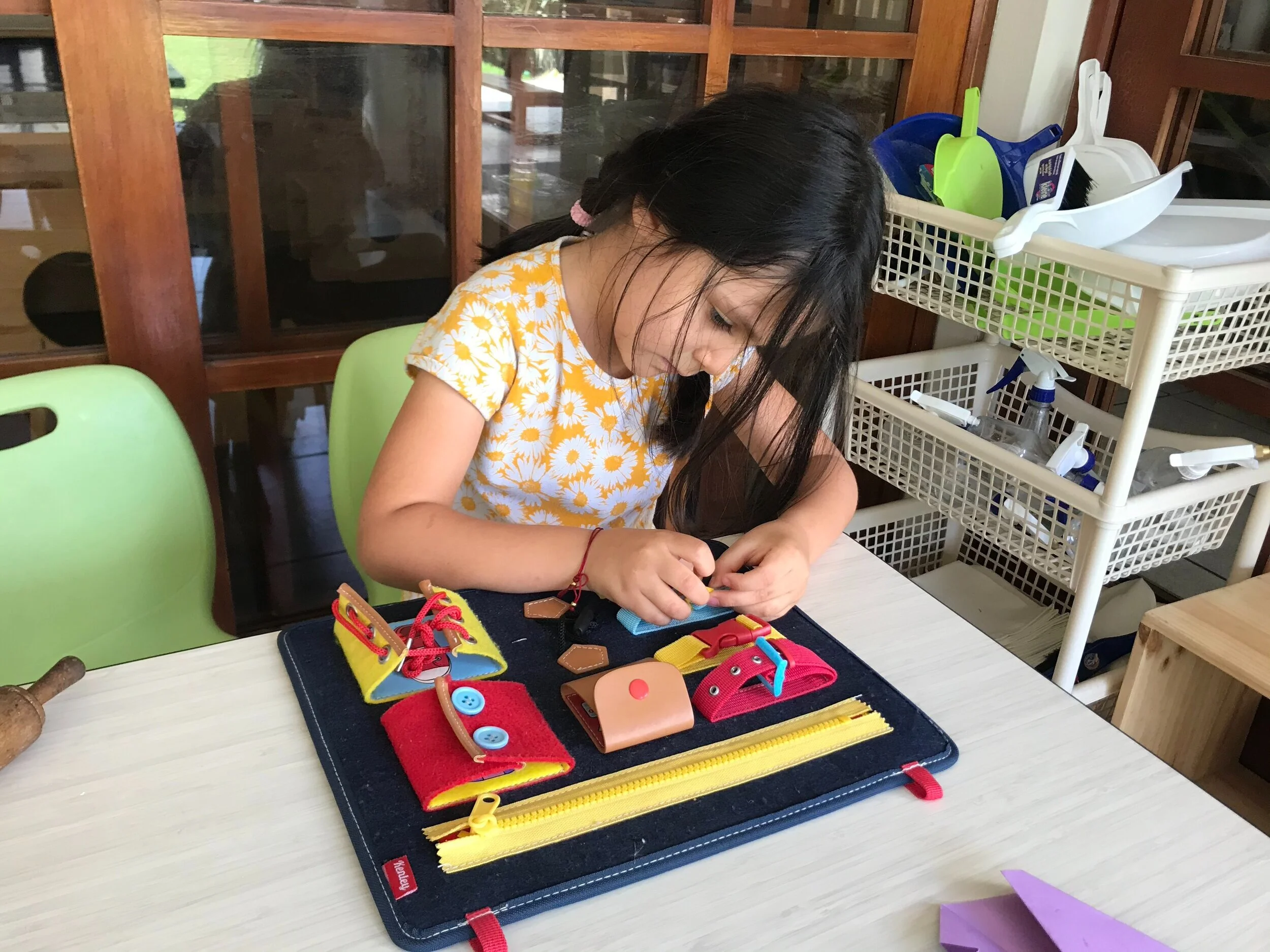 Bottons, zippers and lacing