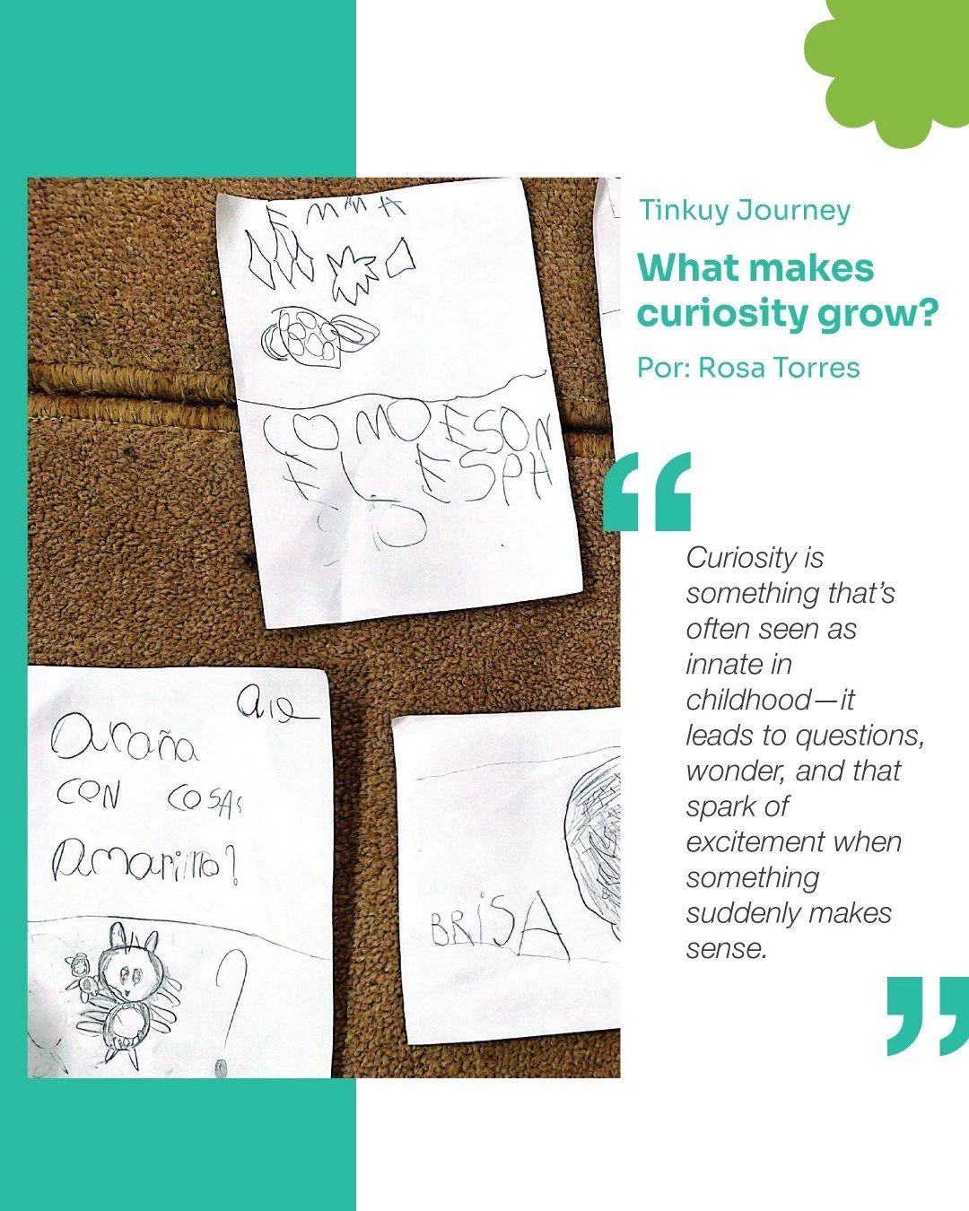 Curiosity is where every great journey begins 🚀🌟
In our latest blog post, Rosa Torres &mdash; Spark Studio Guide &mdash; reflects on how curiosity grows and how Spark Pumas are just beginning to explore the questions born from their own wonder.
Gui