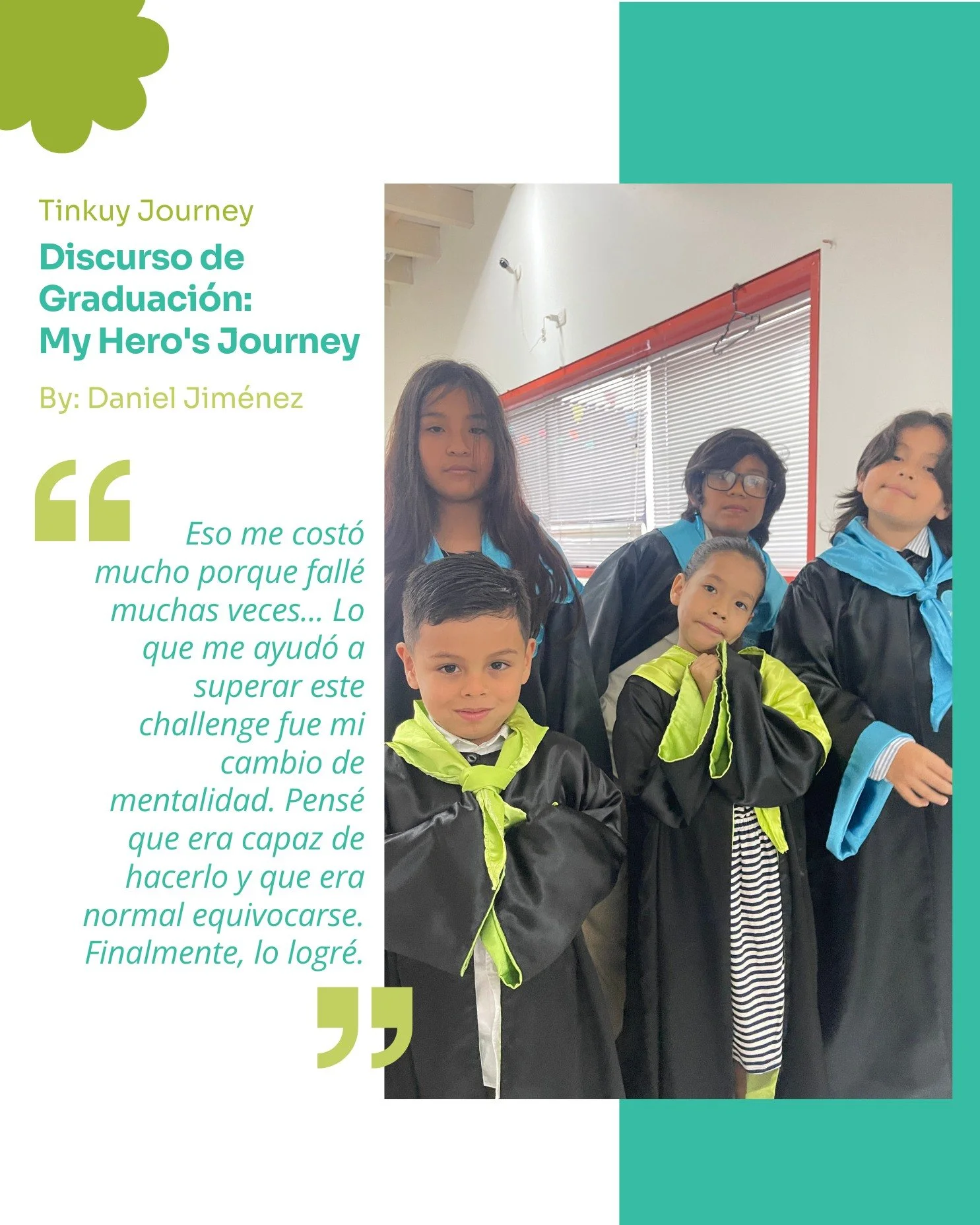 They didn&rsquo;t just finish a school year &mdash; they conquered fears, built resilience, and took a brave leap into their next adventure. ✨🎓
This week, our community celebrated five Pumas who completed their Hero&rsquo;s Journey in their studios 