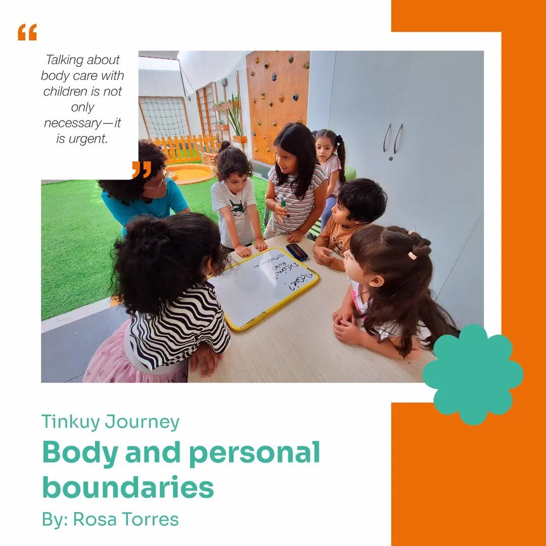 What if learning about consent could start with something simple?

Last Tuesday at Spark, a small activity opened a powerful conversation about body care and respect.

Read more on our website.
🔗 www.tinkuymarkaacademy.com/journey/boundaries