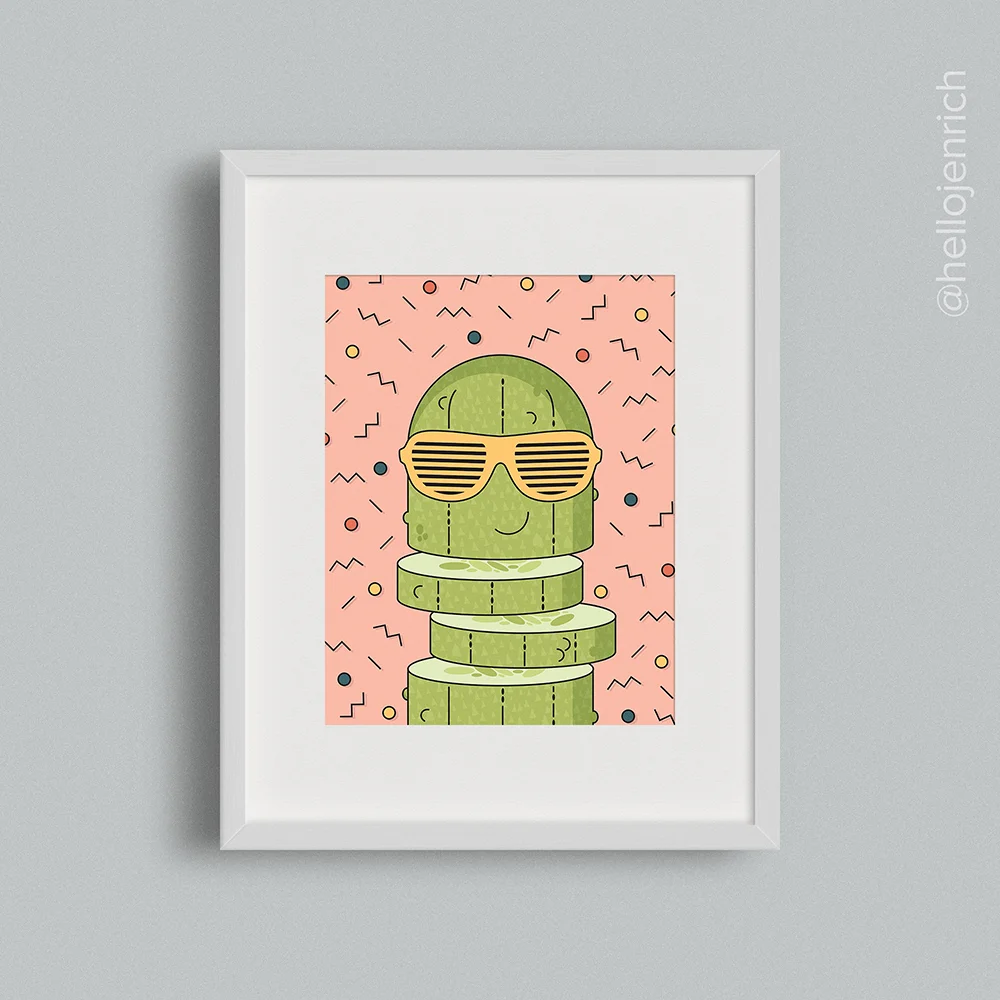 Cucumber Modern Wall Art