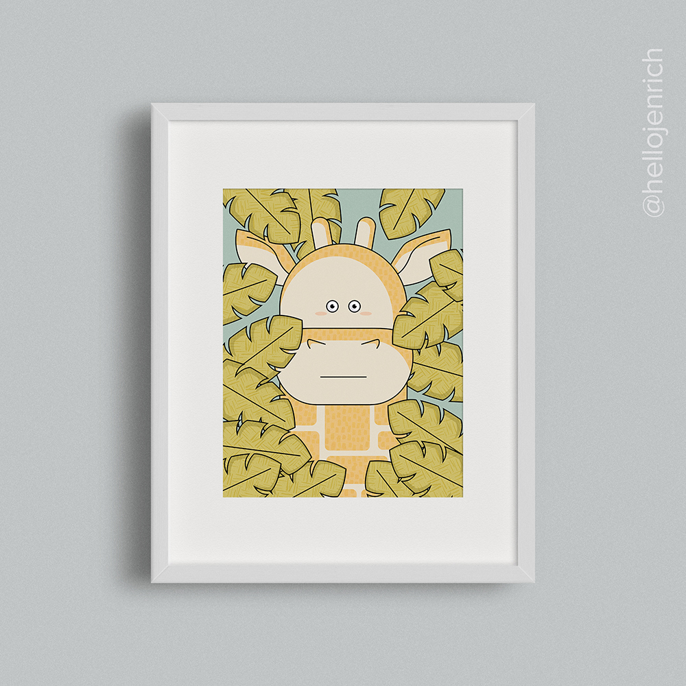 Giraffe Modern Wall Art