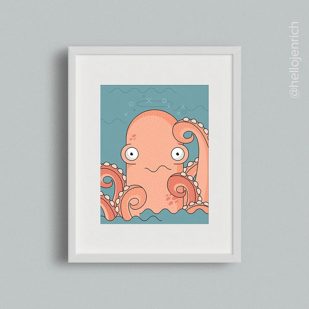 Octopus Modern Wall Art