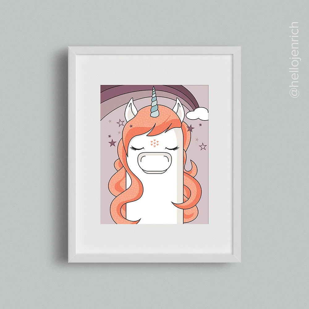 Unicorn Modern Wall Art