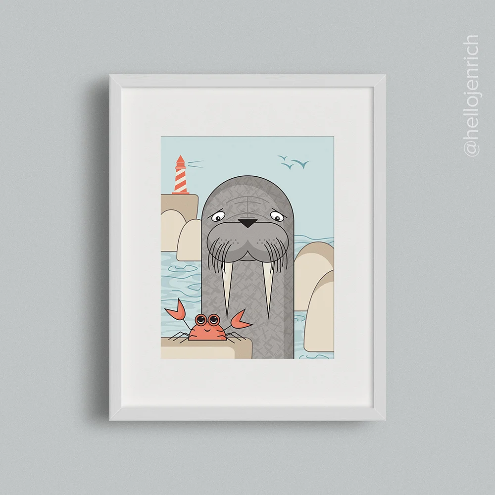 Walrus Modern Wall Art