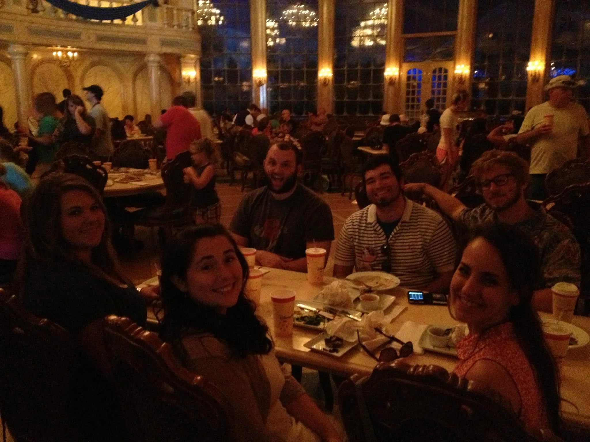 Seated: Back left to right - Fr. Brent, Cody, Dalton; Front left to right: Patrice, Mary, and Gen