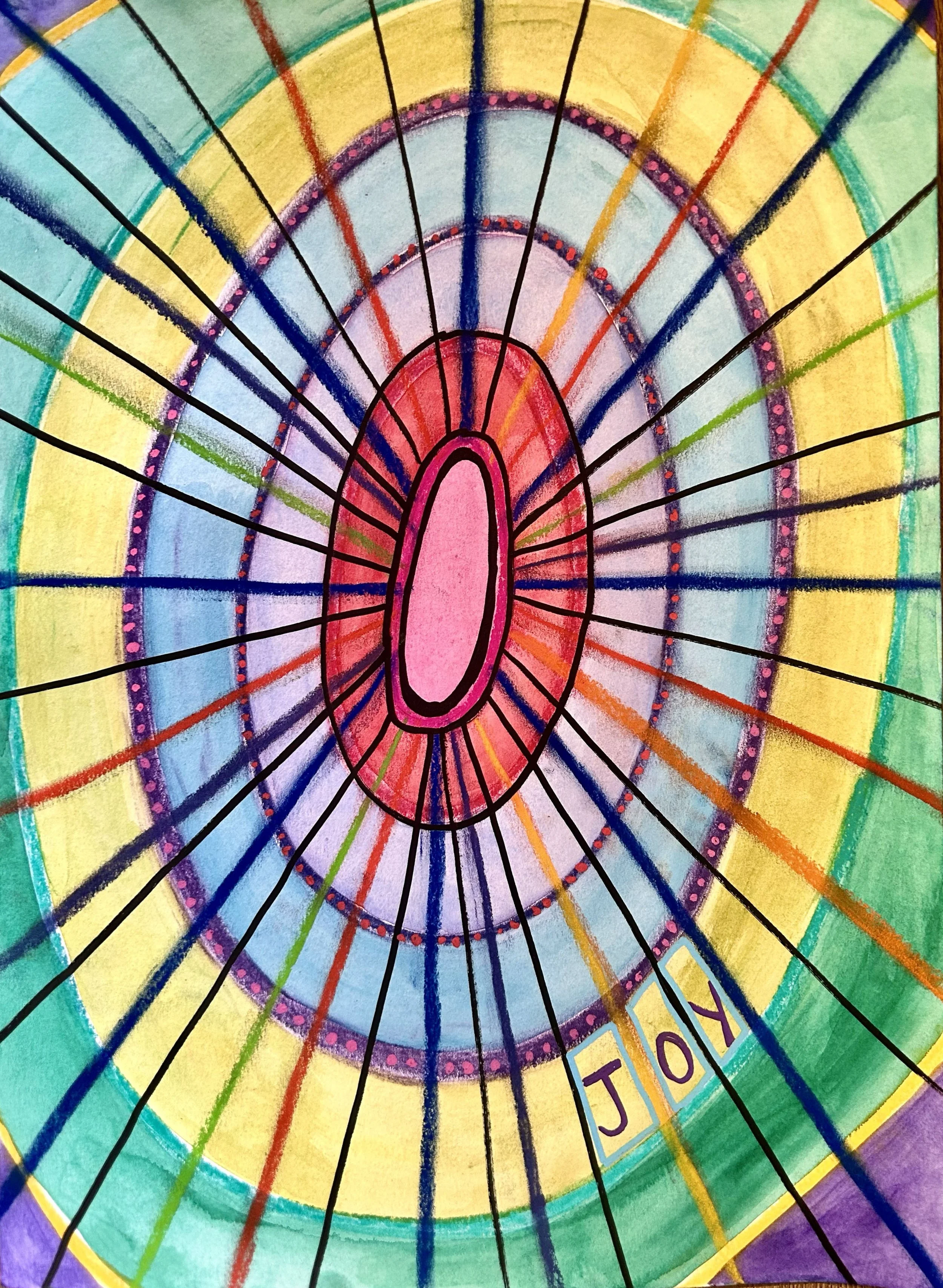 Artwork created by Maureen Walsh for her Expanding Inward podcast conversation about intuition and energy work.