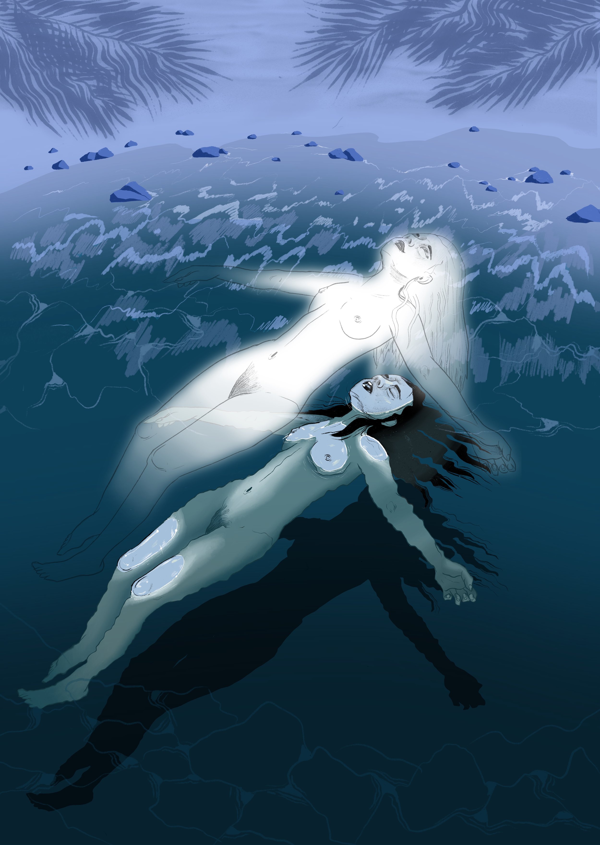 “Learning To Float” Journal cover for an academic journal, 2023 (set to be published in September)