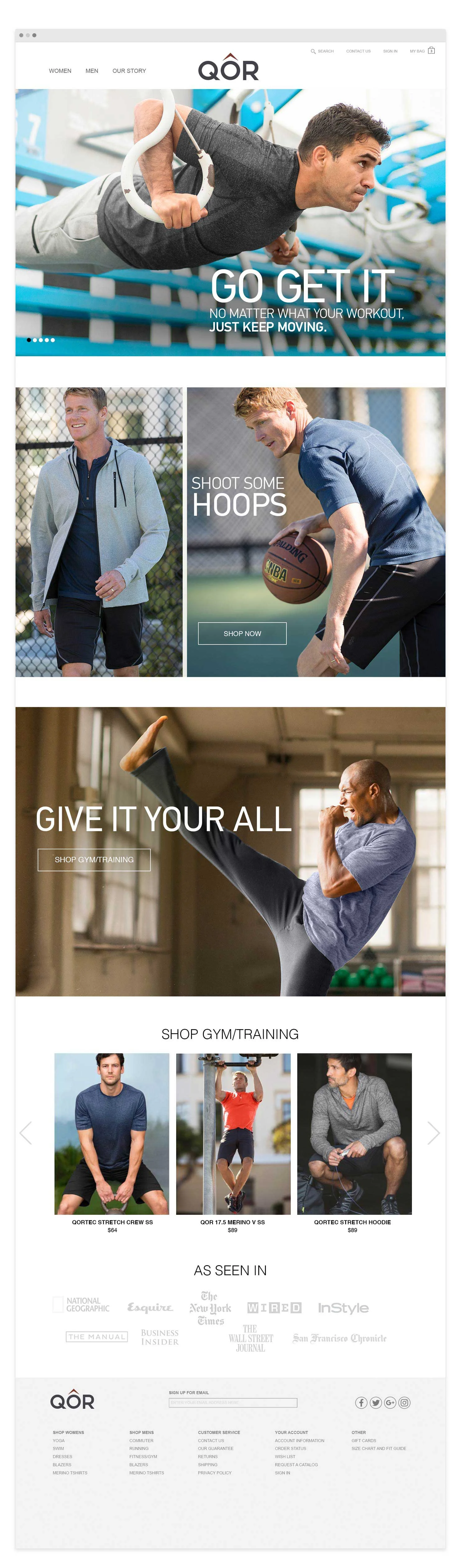  QOR Men's Homepage | Spring ’17 