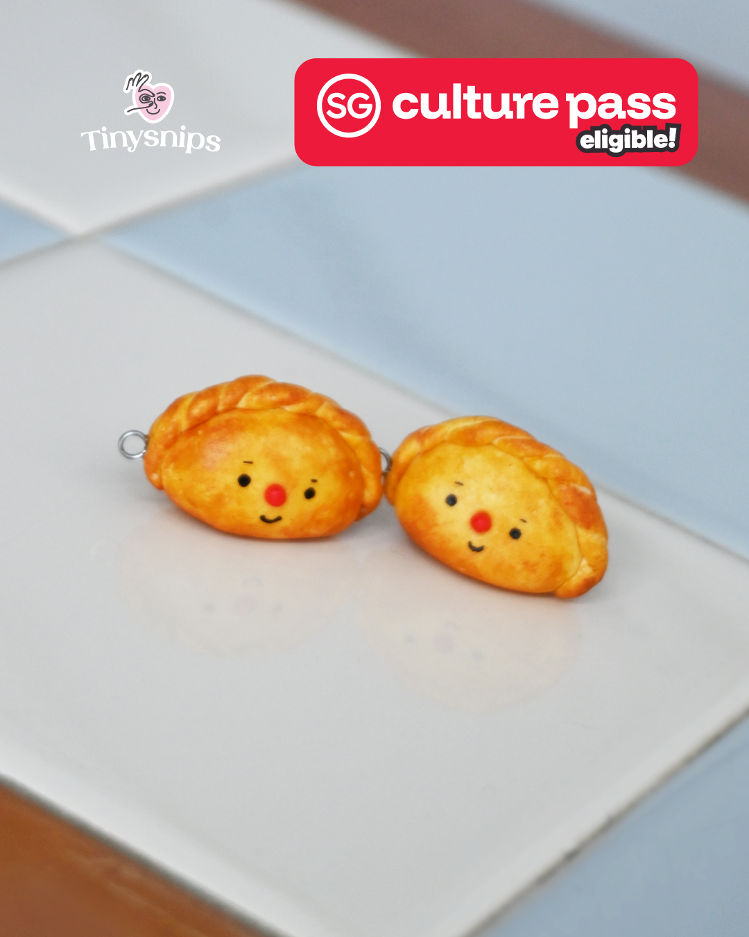 Miniature Curry Puff Keychain