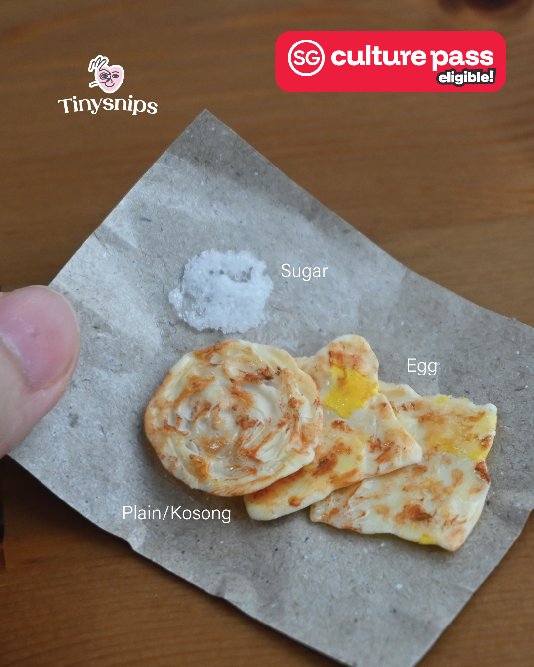 3pc Roti Prata Display
