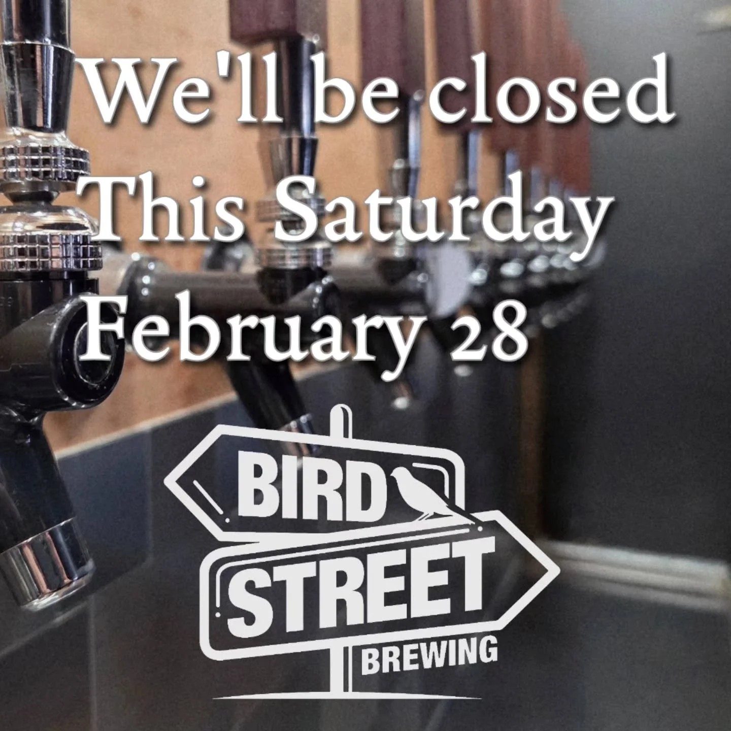 Hey everyone, we've got a private event going on this Saturday.
We'll be open normal hours this Thursday and Friday.

 Cheers!

#birdstreet #downtownlemoore