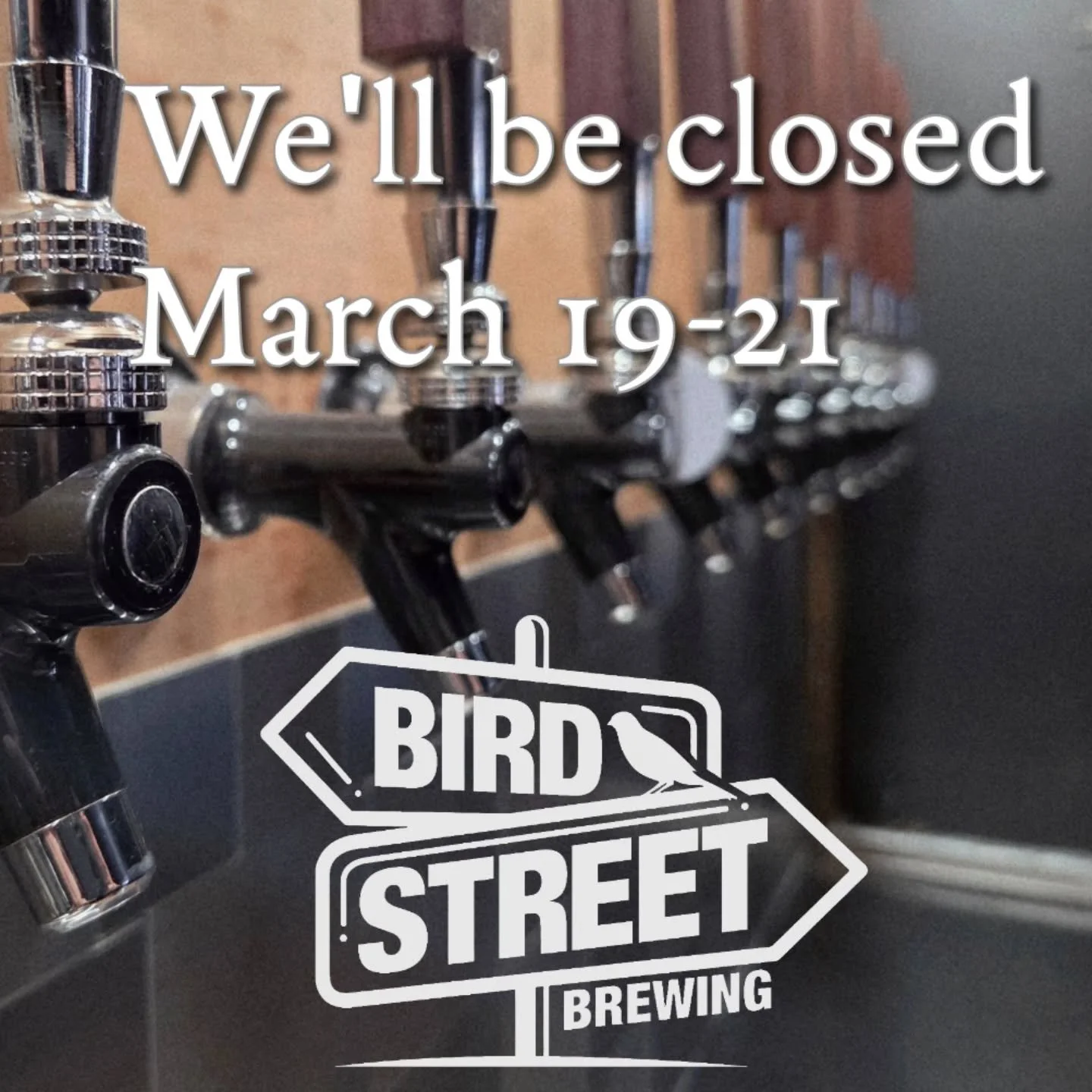 Hi everyone,
We were hoping to post a reminder about trivia night but we're going to unfortunately be closed another weekend.
Doctor's orders, Phil got the green light to do as little as possible to rest up and get better.

It's looking like we'll be