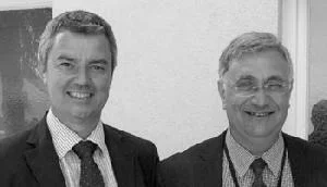 Bürgermeister Volker Kieber, of Bad Krozingen, Germany, and Dr. Joseph Azzopardi of the University of Malta