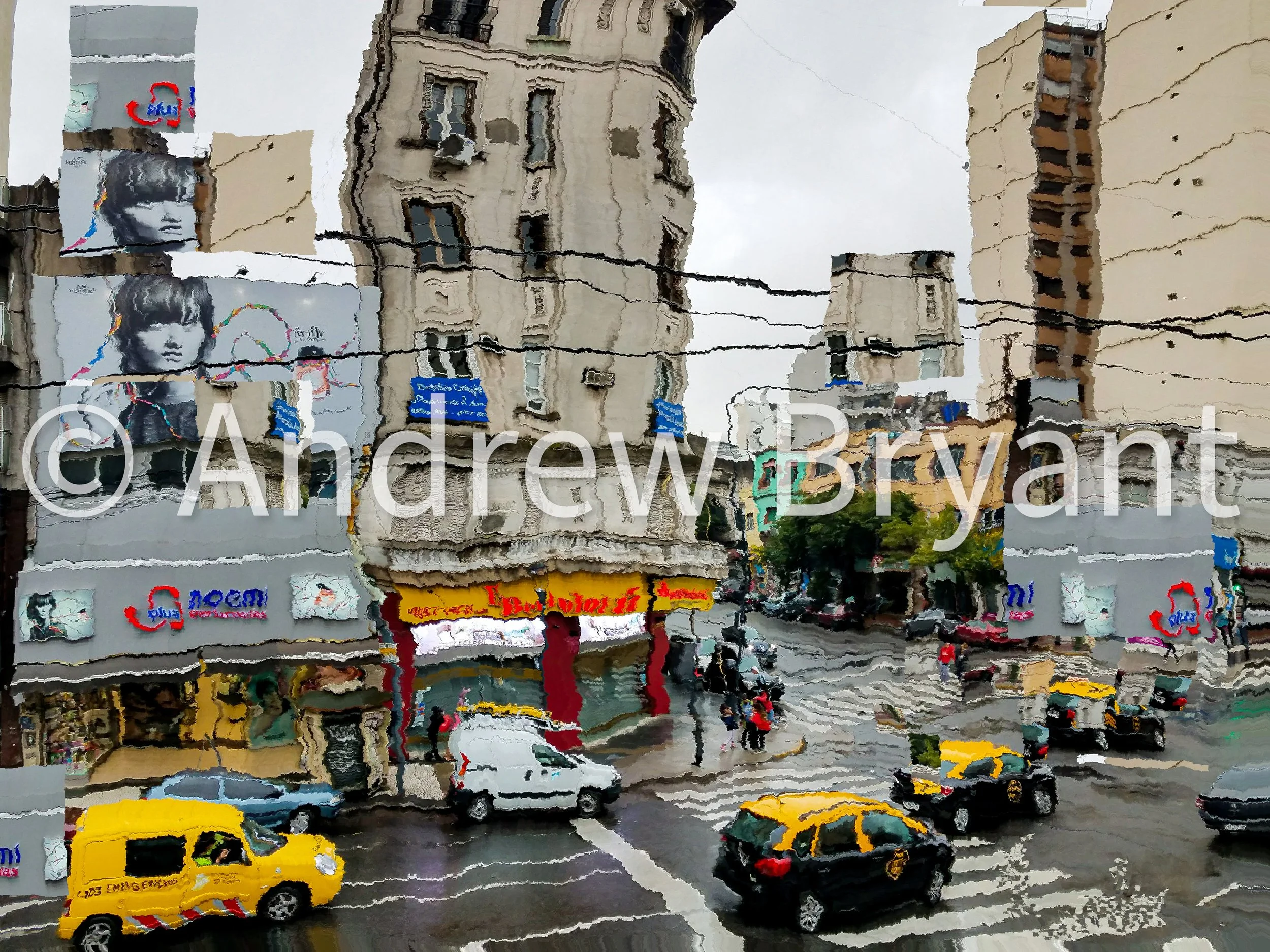 Looking Down Onto The Street