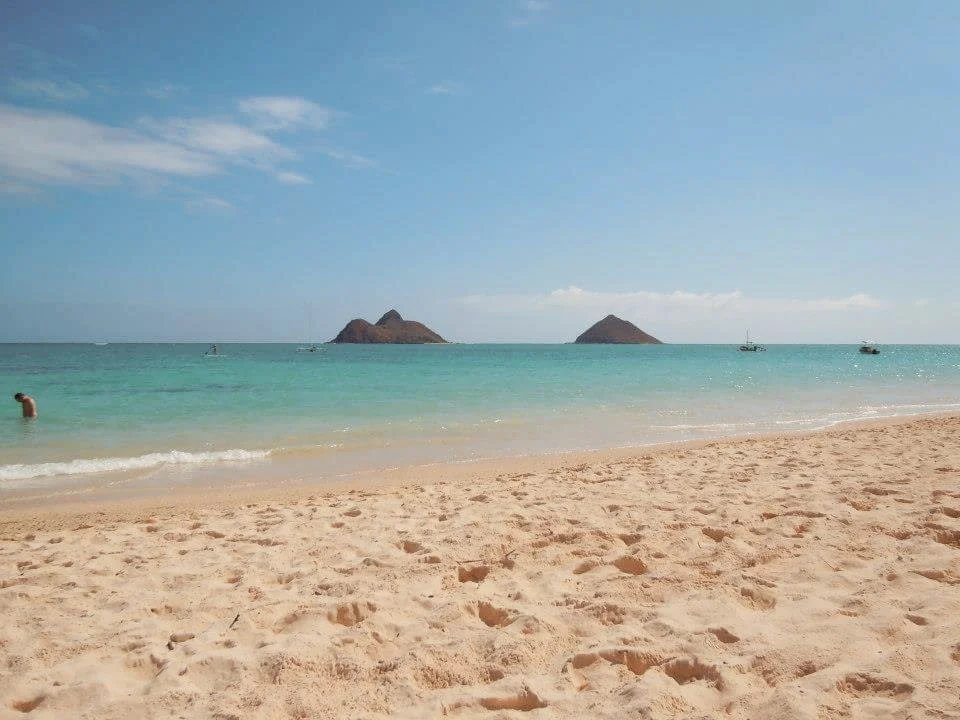 My favorite beach in the island of Oahu...Lanikai. On my second trip there. Don't you want to be somewhere warm friend?...keep reading!
