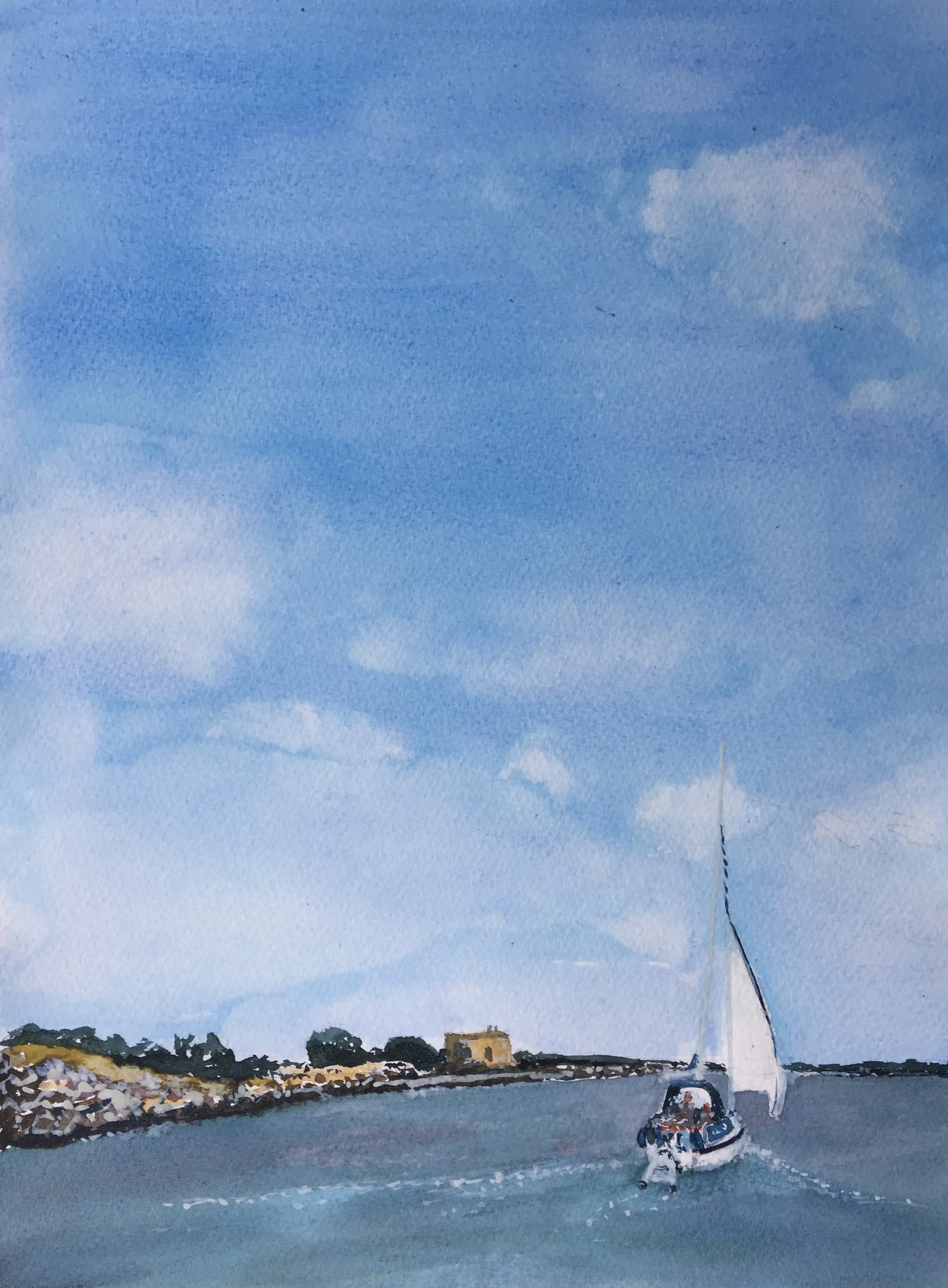 Entrance over the Deben Bar