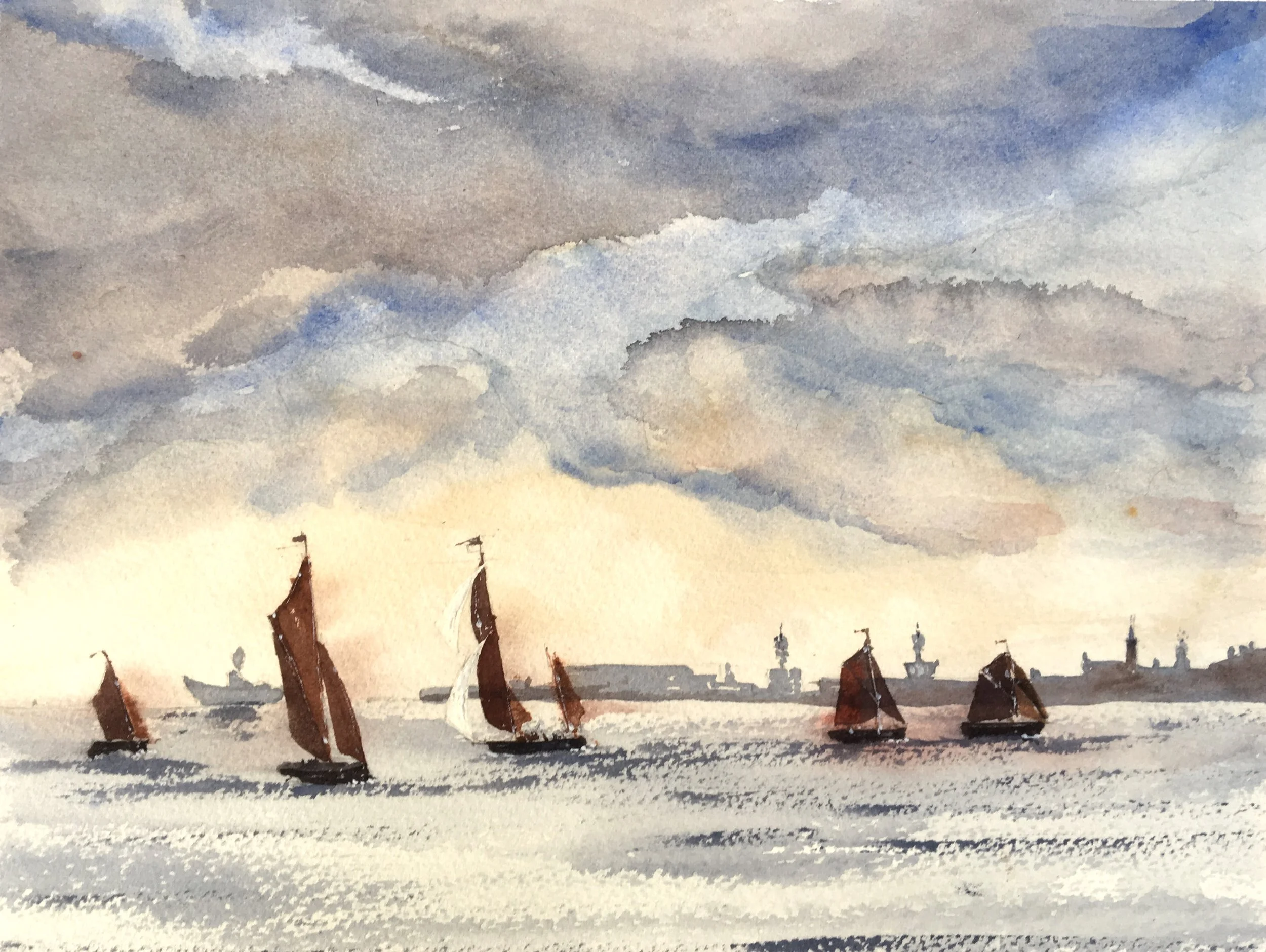 Thames Barge Match off Harwich