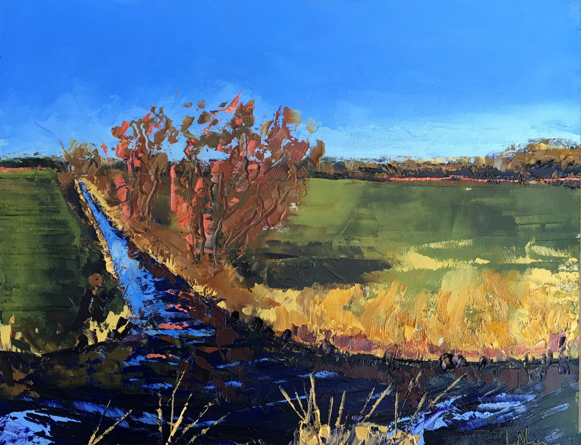 Drainage channels on the Water Meadows