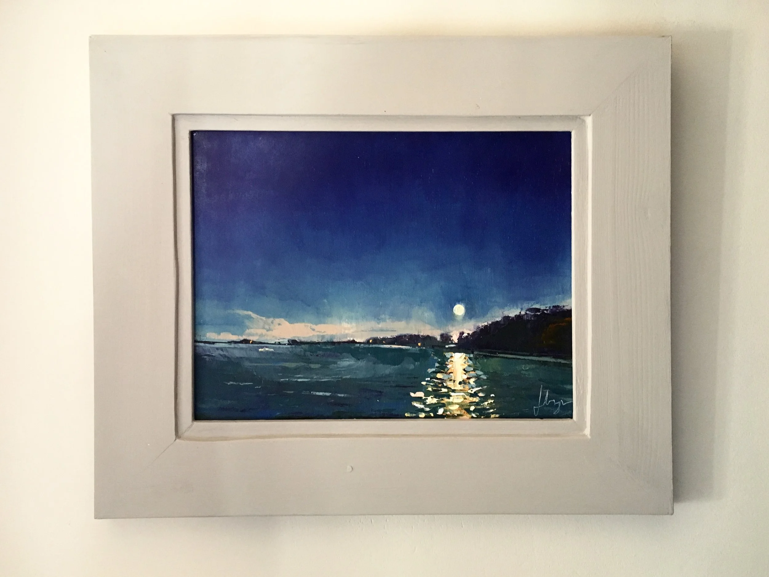 Moonrise on the Orwell "Moon river"