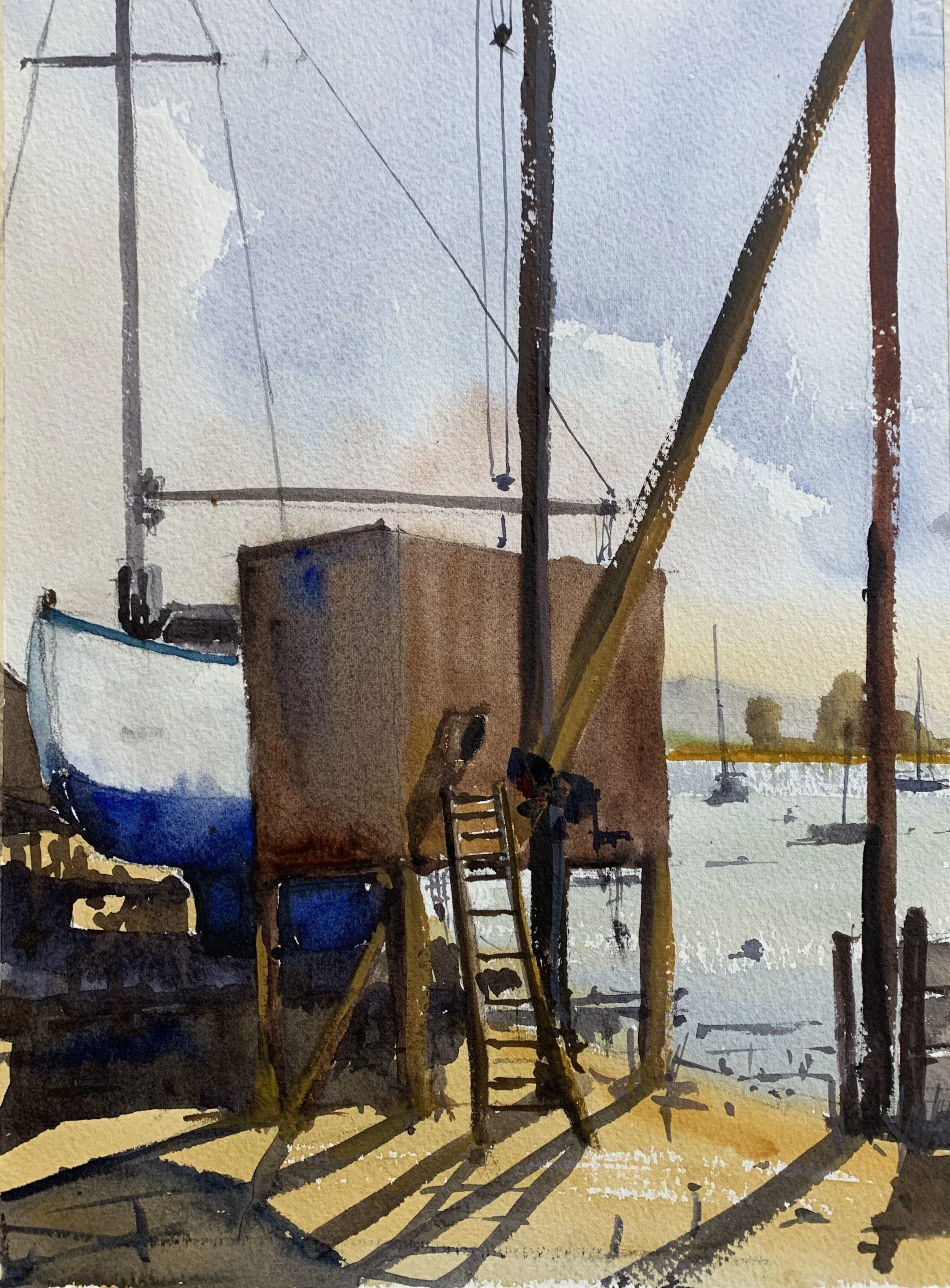 Felixstowe Ferry crane winch