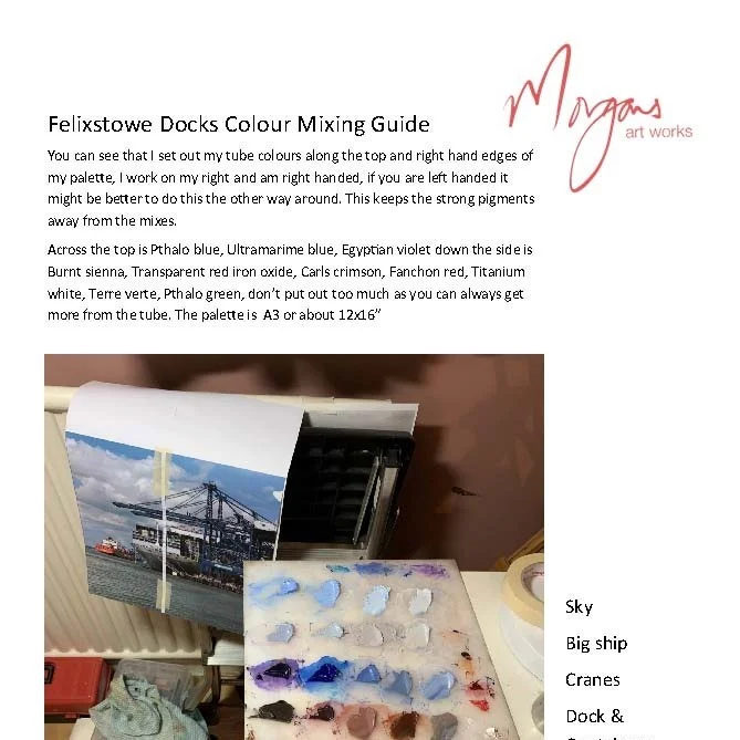 Feixstowe Dock Colour Mixing Guide - Click to download the guide