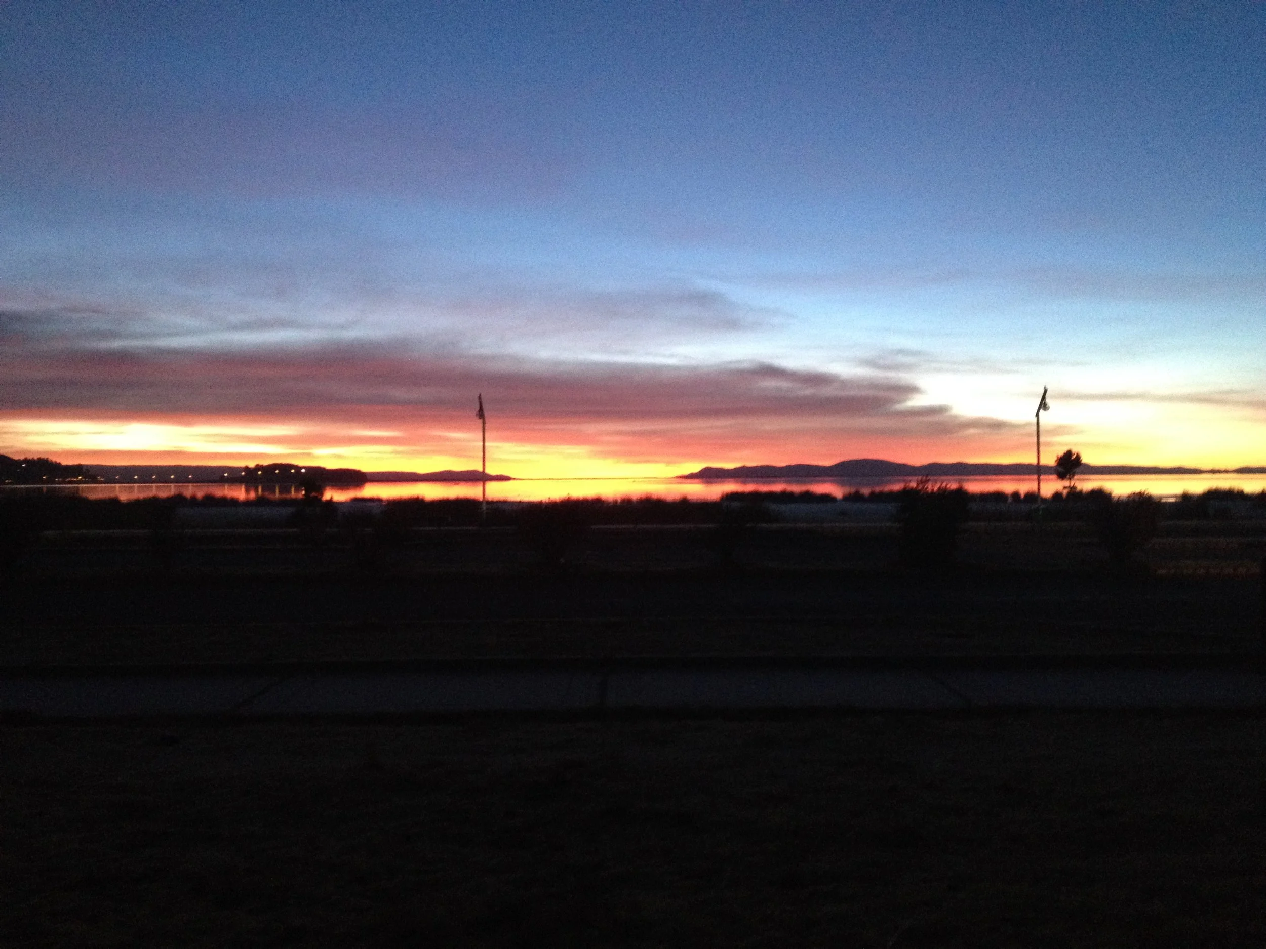Lake Titicaca at Sunrise....was a magical sight