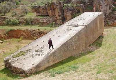 With Andrea at the 'Trilithion', Baalbek, Lebanon 2016.