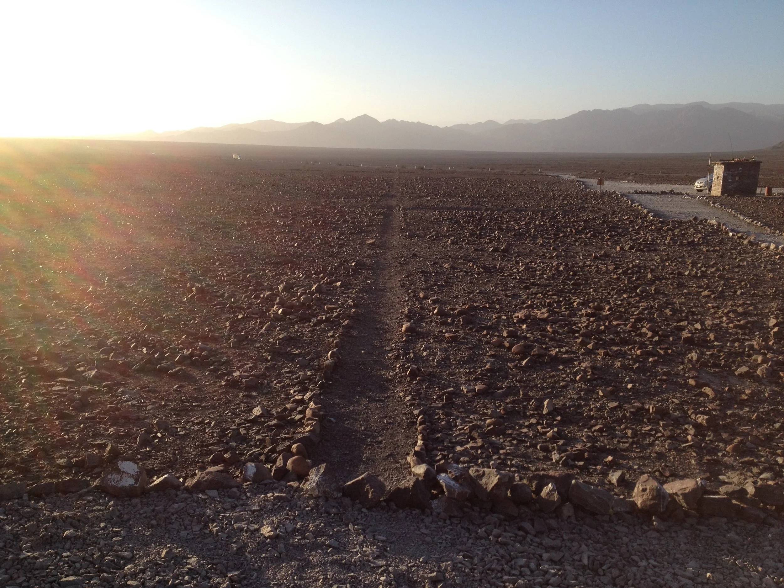 the shallow moving of the top layers of the desert, is all that it took to create the geoglyphs...but why??