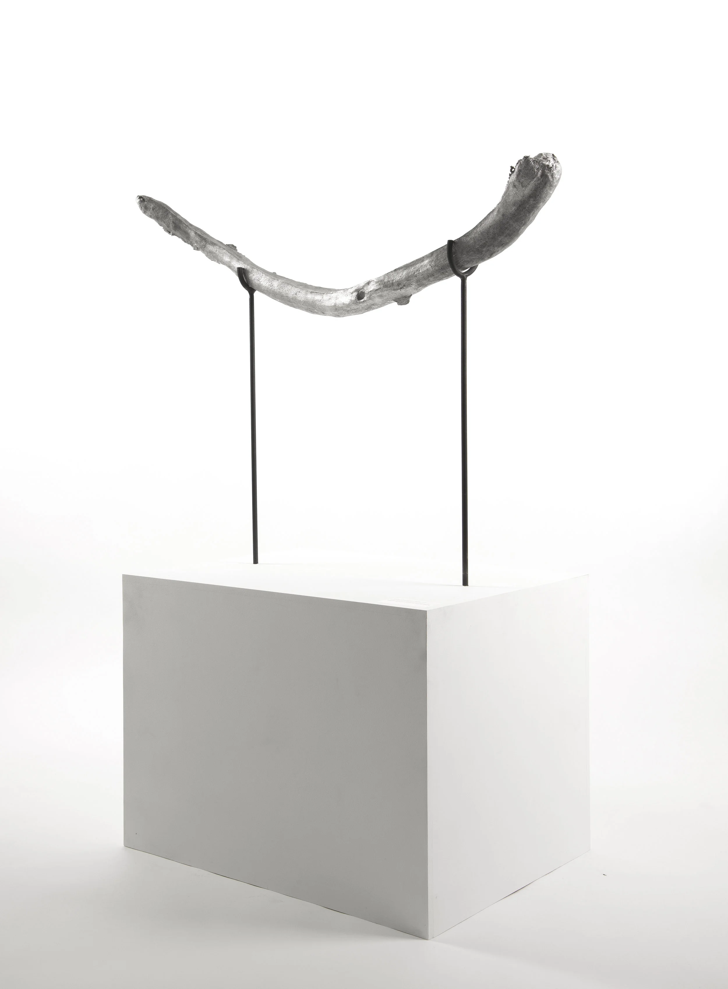 Untraceable Origin #56 , aluminum cast, wood, and steel, 60cmx125cmx150cm, 2017