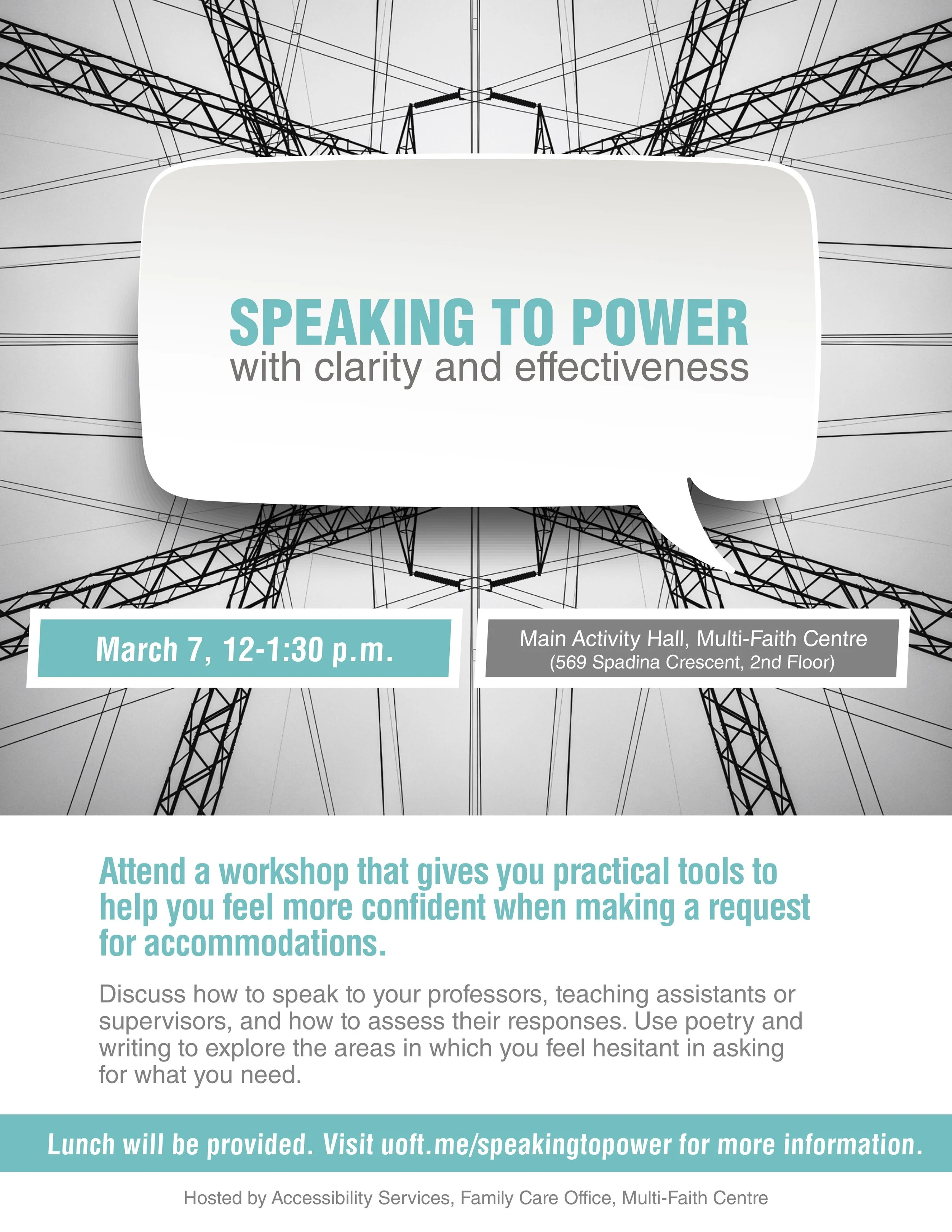 Speaking to Power with Clarity and Effectiveness: A workshop at the University of Toronto